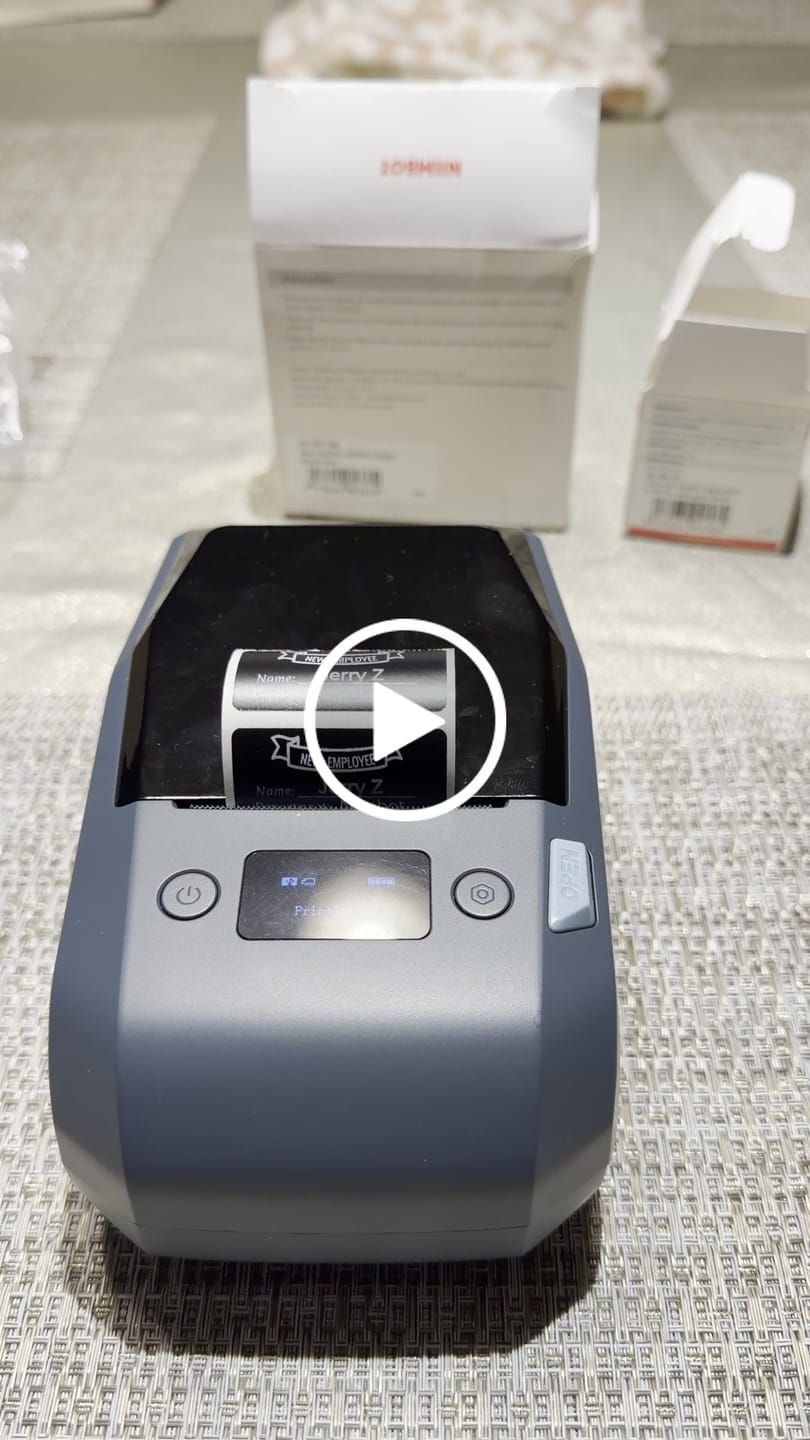 Customer video review of Thermal Transfer Label Printer Labels for M2, M3