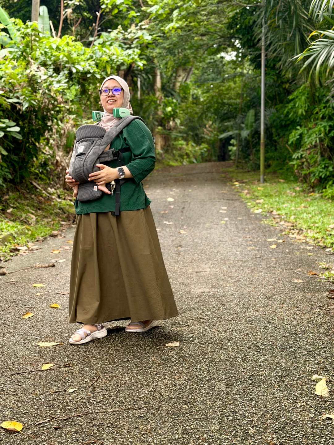 Customer photo review of Raffida Serena BriskWalk Skirt In Olive