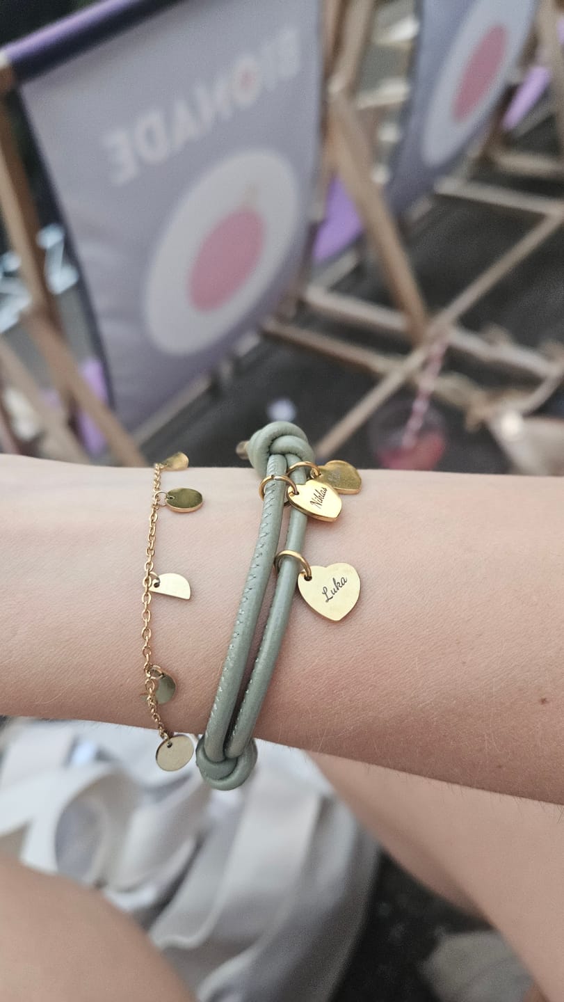 Customer photo review of Meine Liebsten - Familien-Lederarmband