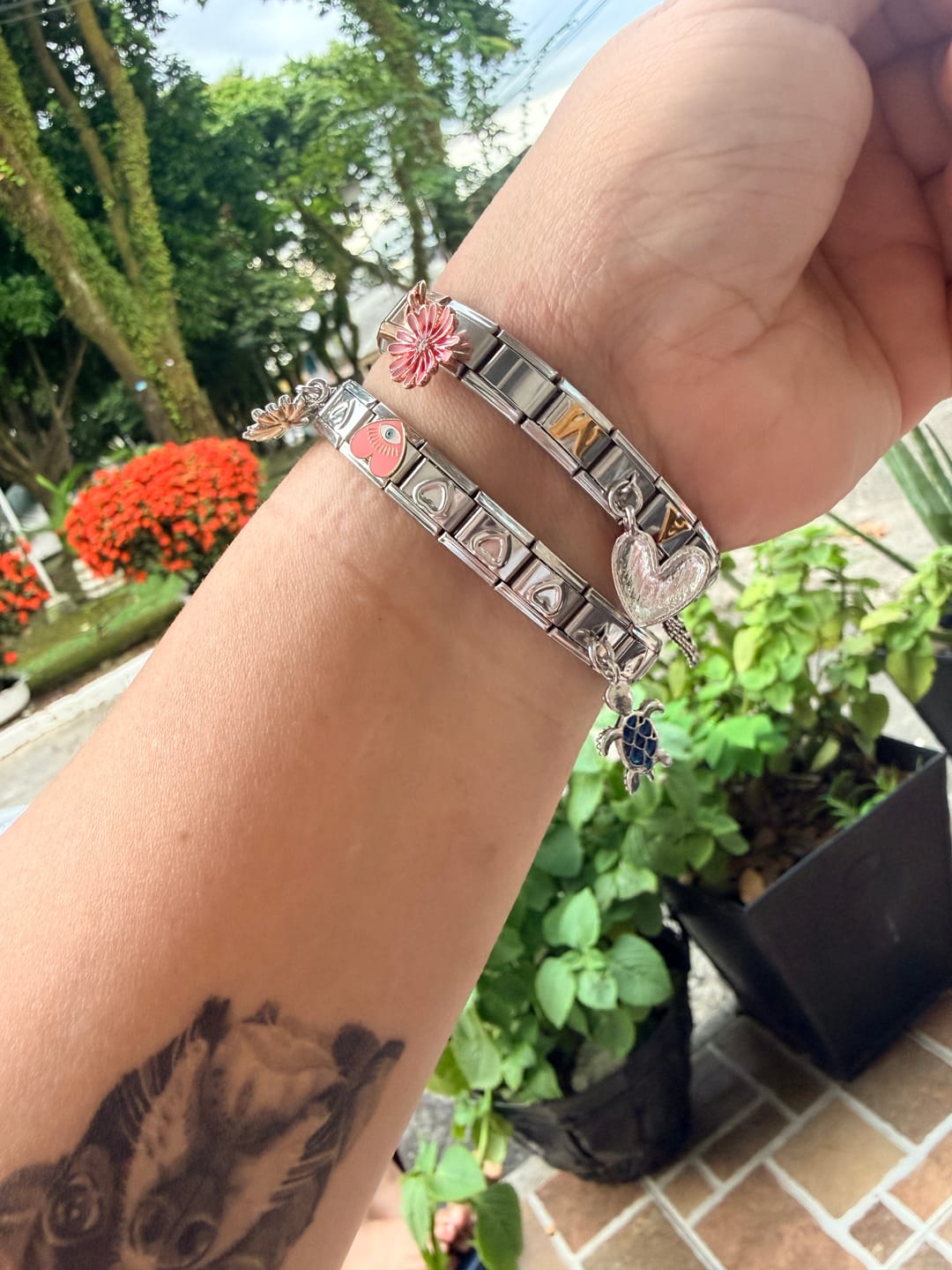 Customer photo review of Pulsera Italiana Clásica para Charms