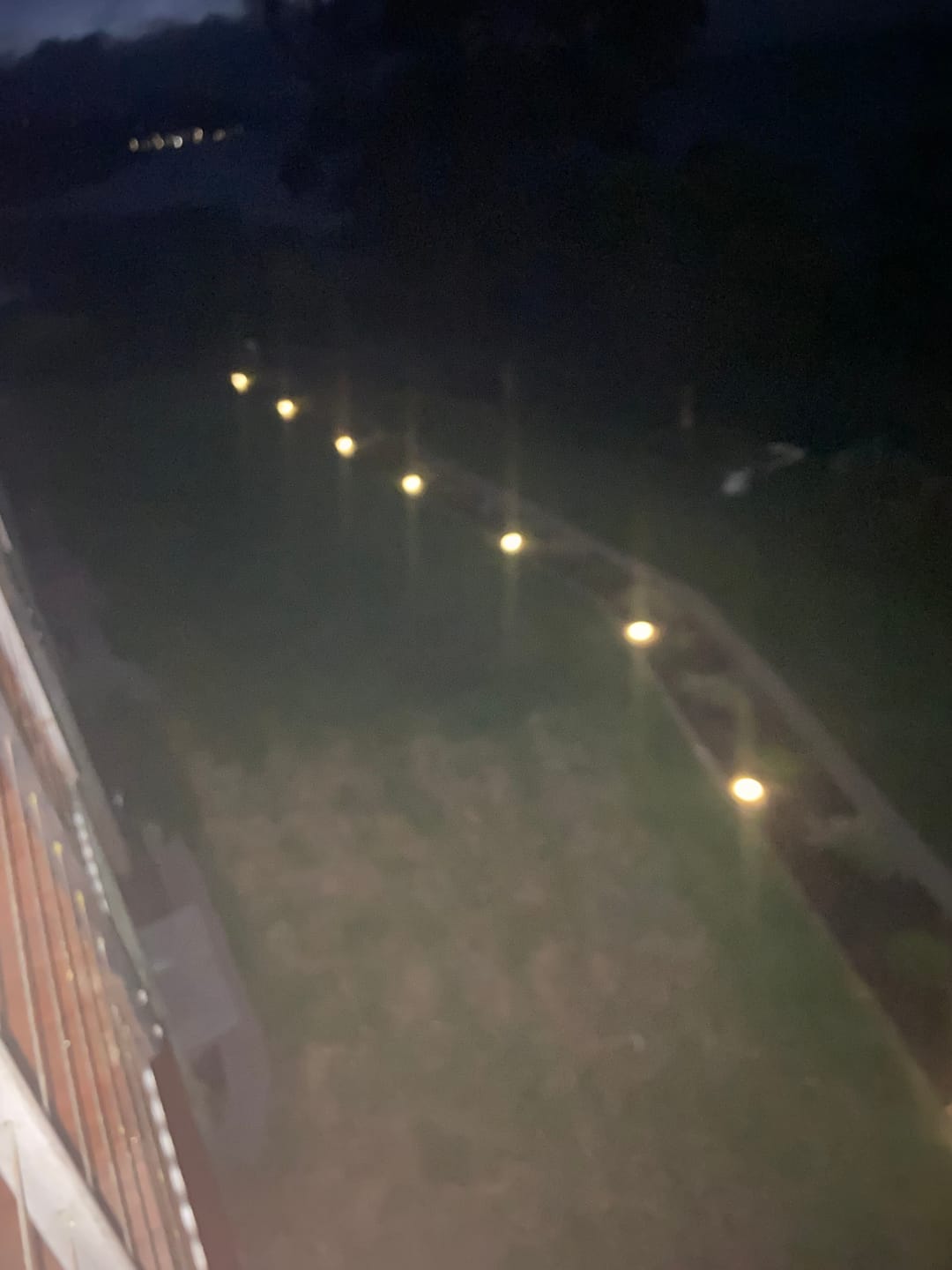 Customer photo review of GardenBrite™ Rust-Proof Solar Ground Light Pack