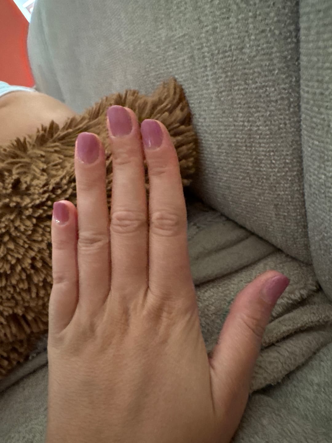 Customer photo review of Mauve Whisper Dipping Powder