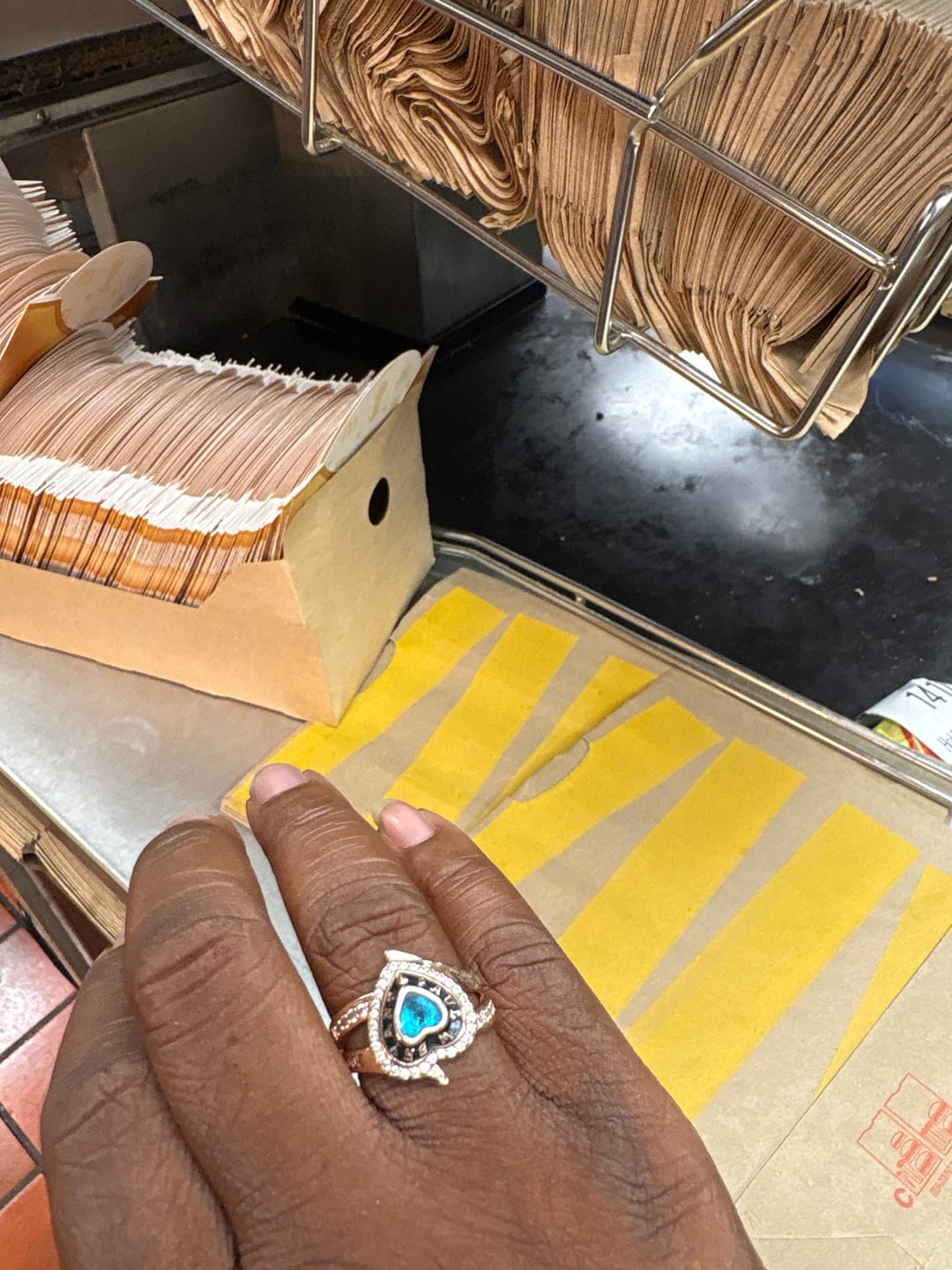 Customer photo review of Personalized Engraved Heart Birthstone Graduation Ring Gift for Graduates