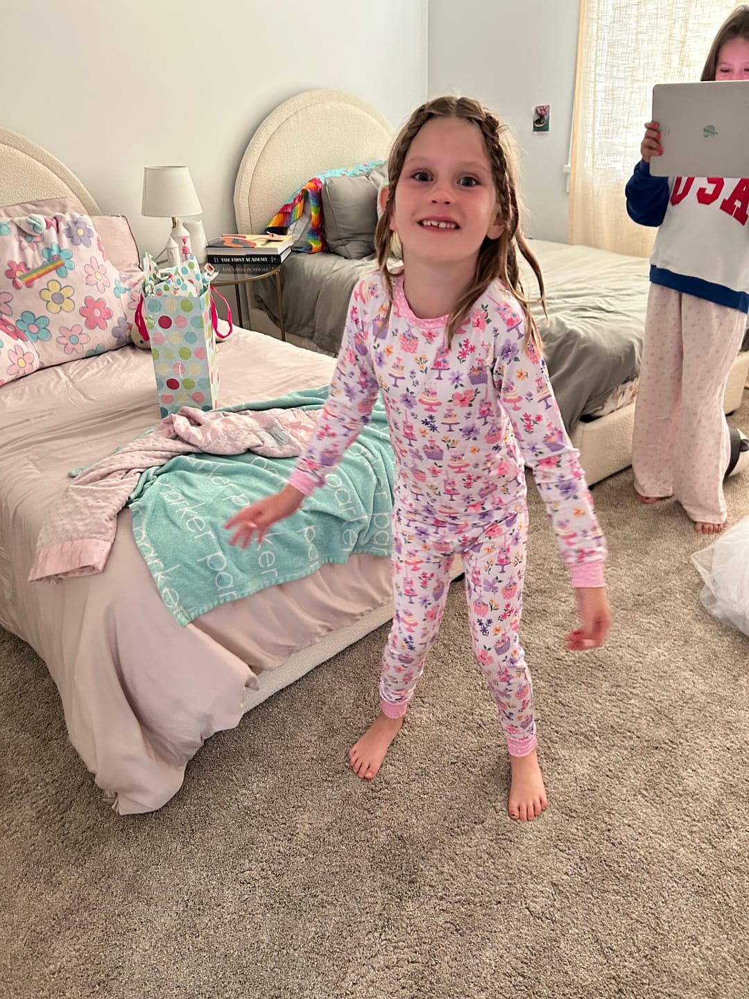 Customer photo review of Birthday Bouquets Two-Piece Pajamas
