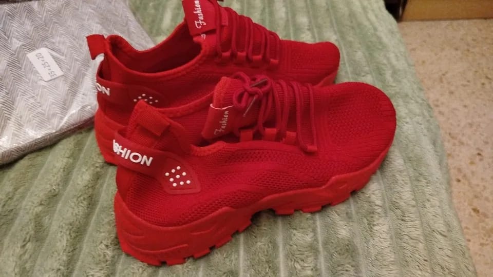 Customer photo review of Bella | Comfortable Orthopaedic Trainers