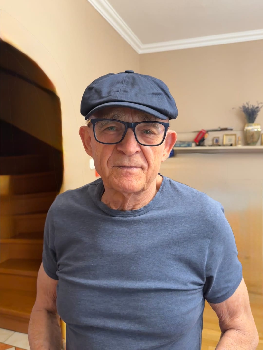 Customer photo review of Brooklyn Bakerboy Cap - Herringbone Cotton 'Newsboy'