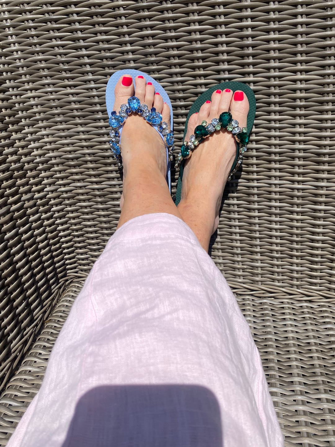 Customer photo review of Flip-Flop / Katja - Dunkelgrün / Restbestände