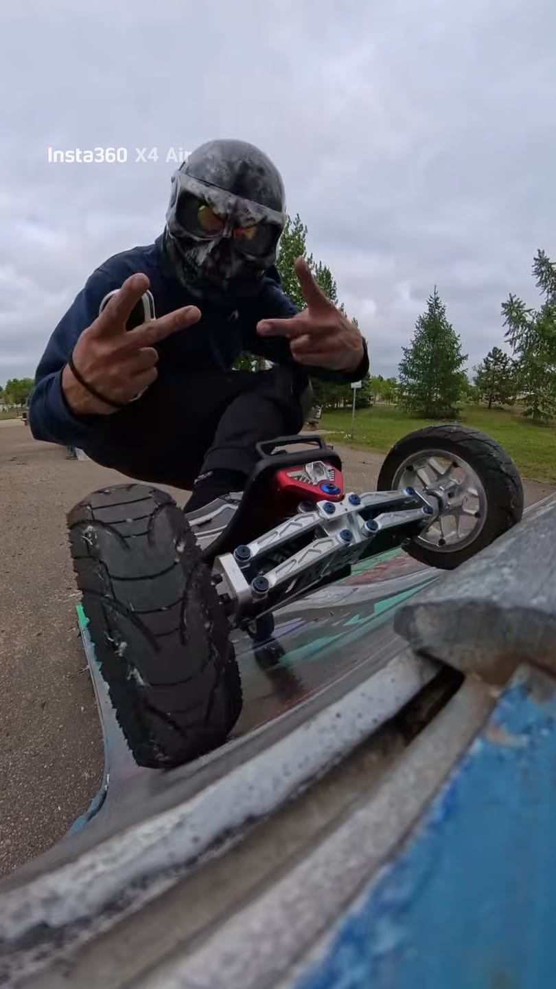 Customer photo review of Acedeck® Horizon 8.5 inch(215mm) Wheel Set, Tire, Inner Tube, CNC Hub