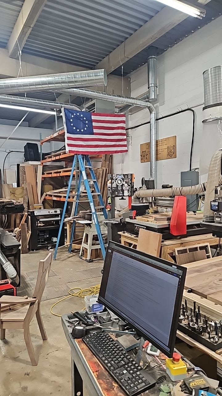 Customer photo review of 3' x 5' Betsy Ross Flag