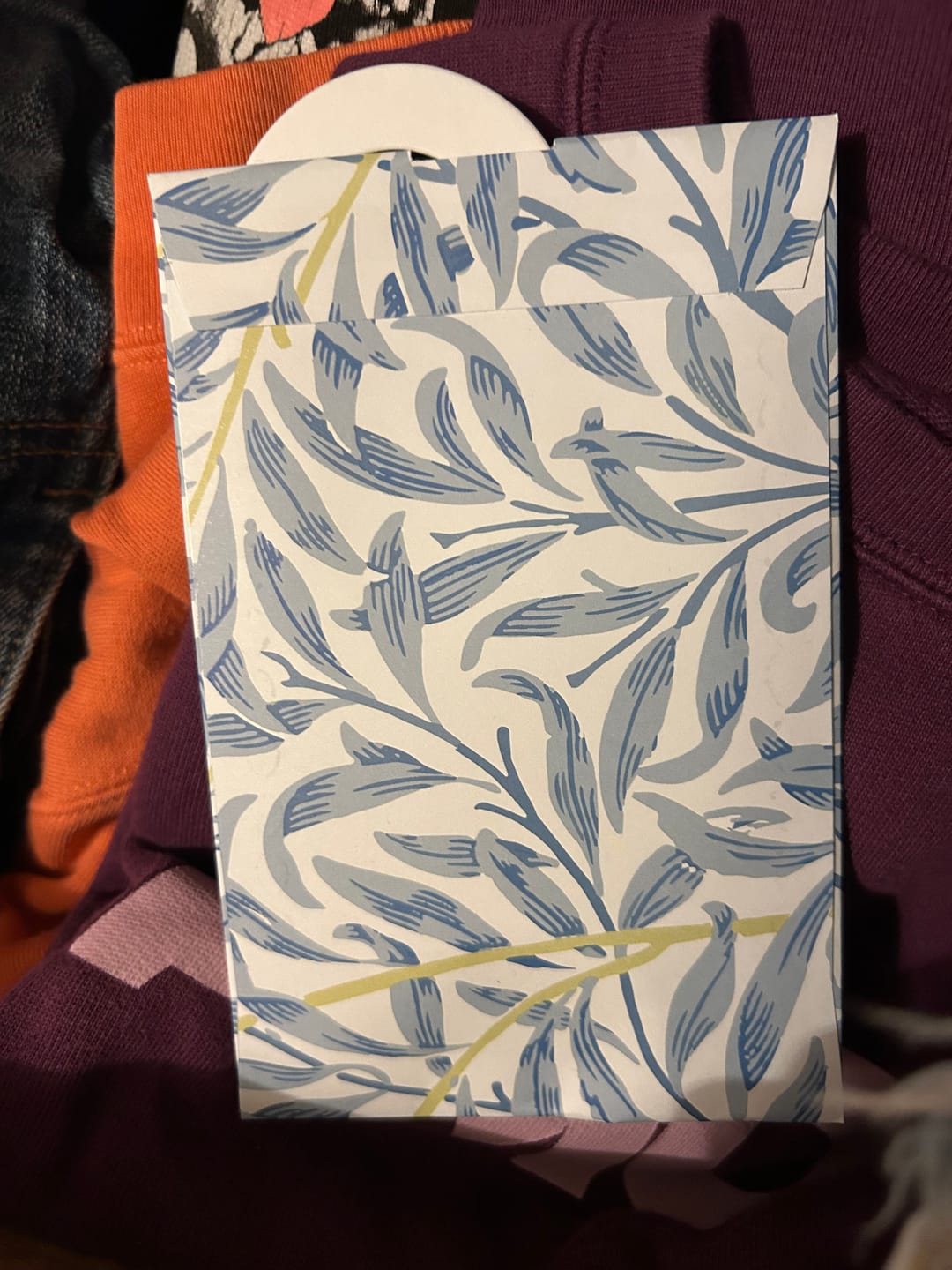 Customer photo review of ANTI-MOTH | LAVENDER & NEEM OIL Wardrobe Freshener in a WILLIAM MORRIS Inspired WILLOW Design | PACK OF 2