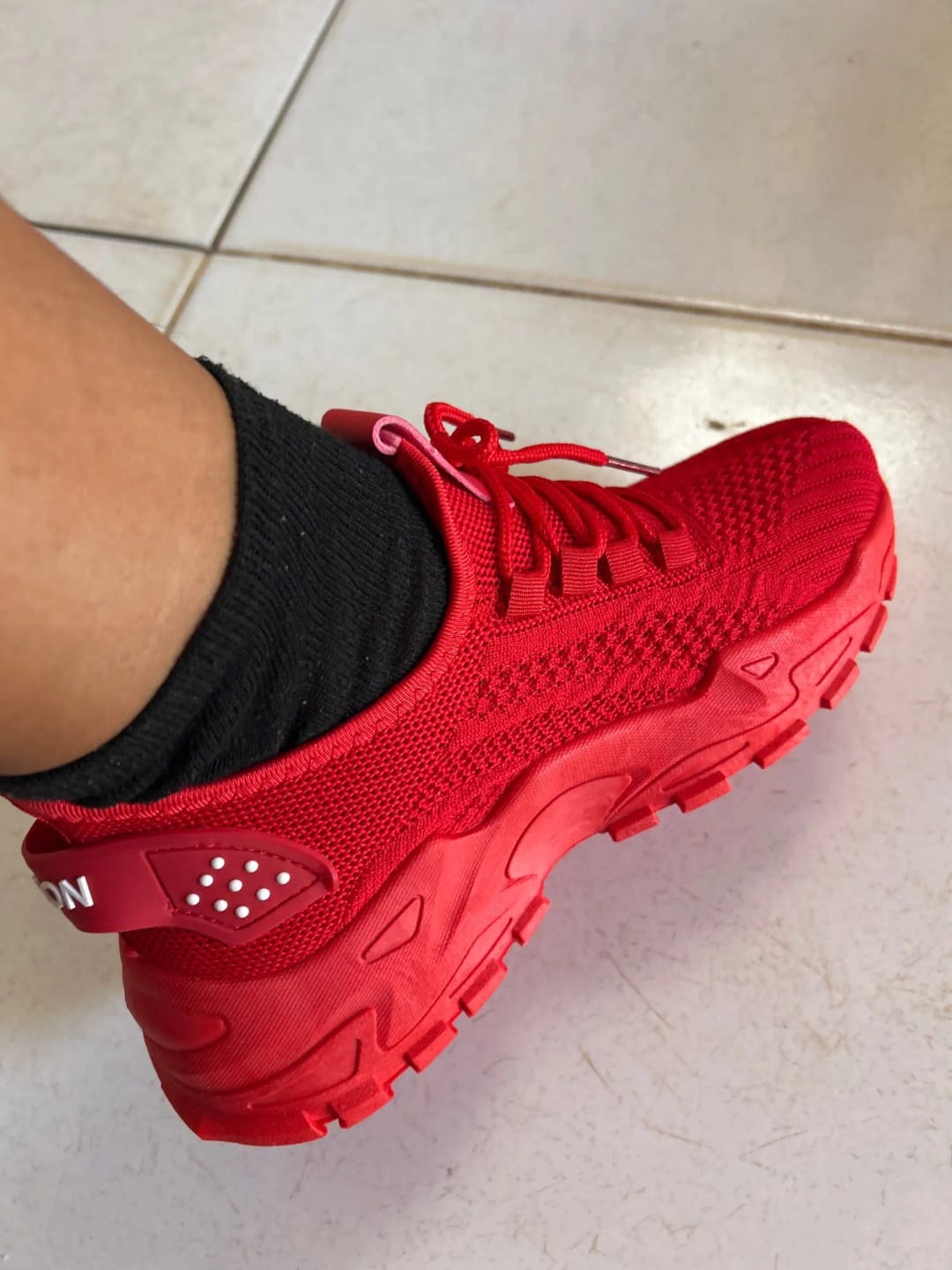 Customer photo review of Bella | Comfortable Orthopaedic Trainers