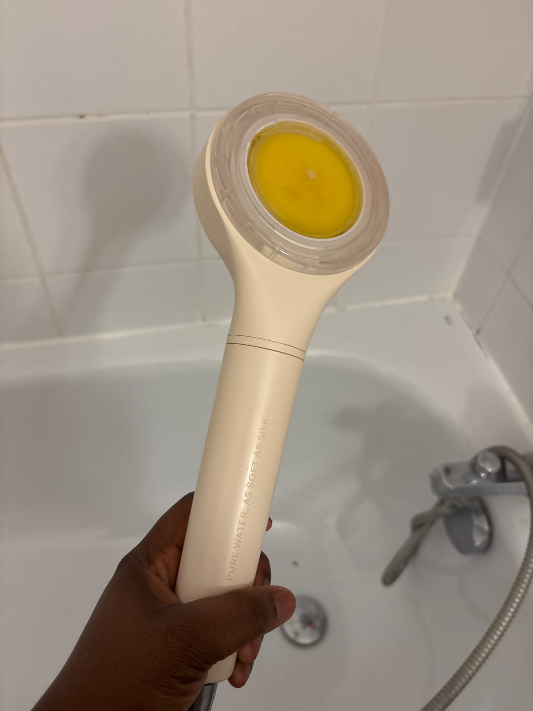 Customer photo review of Showersilk| Filtre de douche