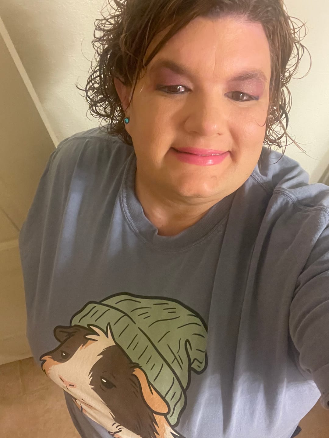 Customer photo review of Morning Piggo T-shirt