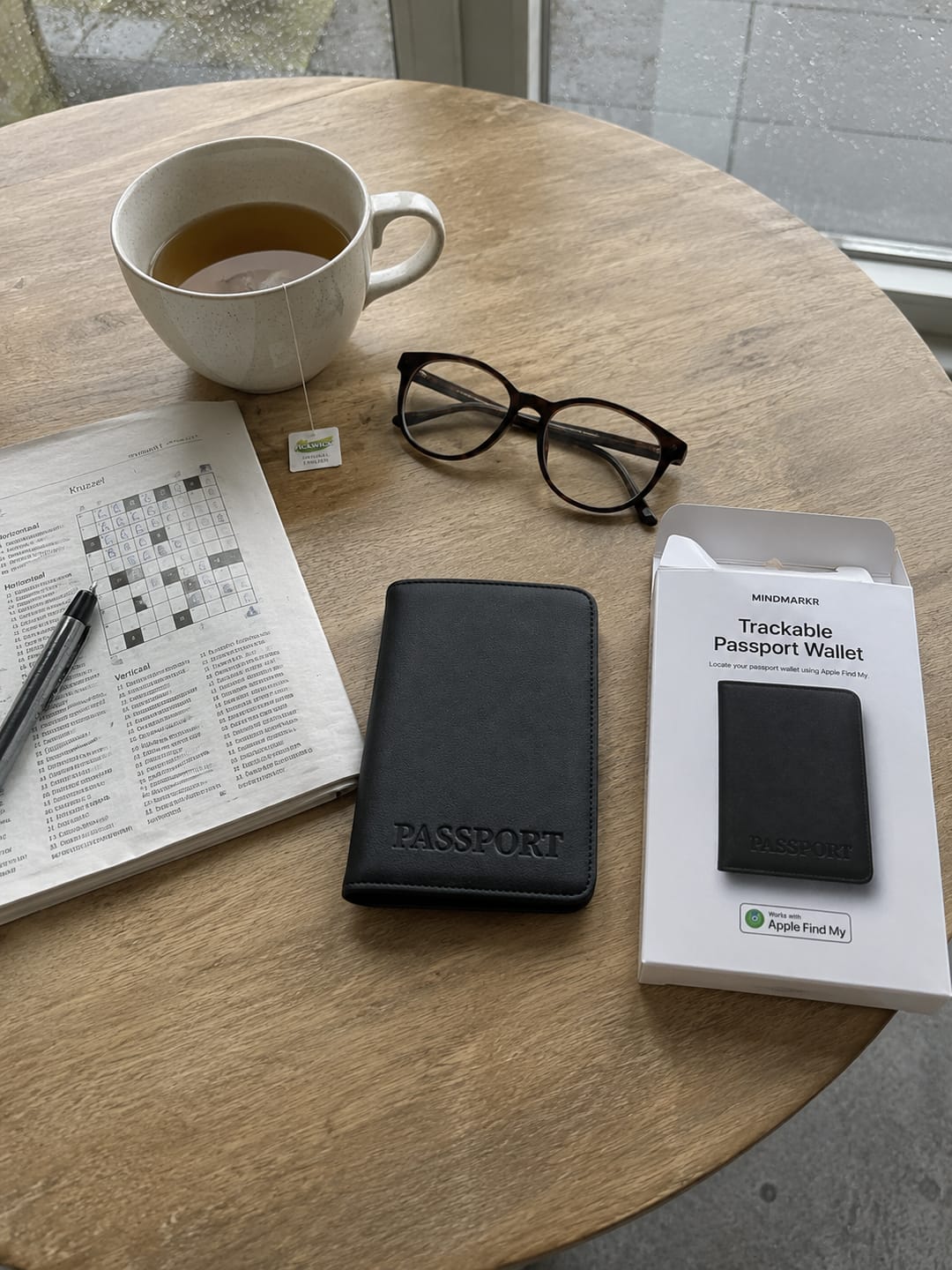 Customer photo review of Passport Trackable Wallet
