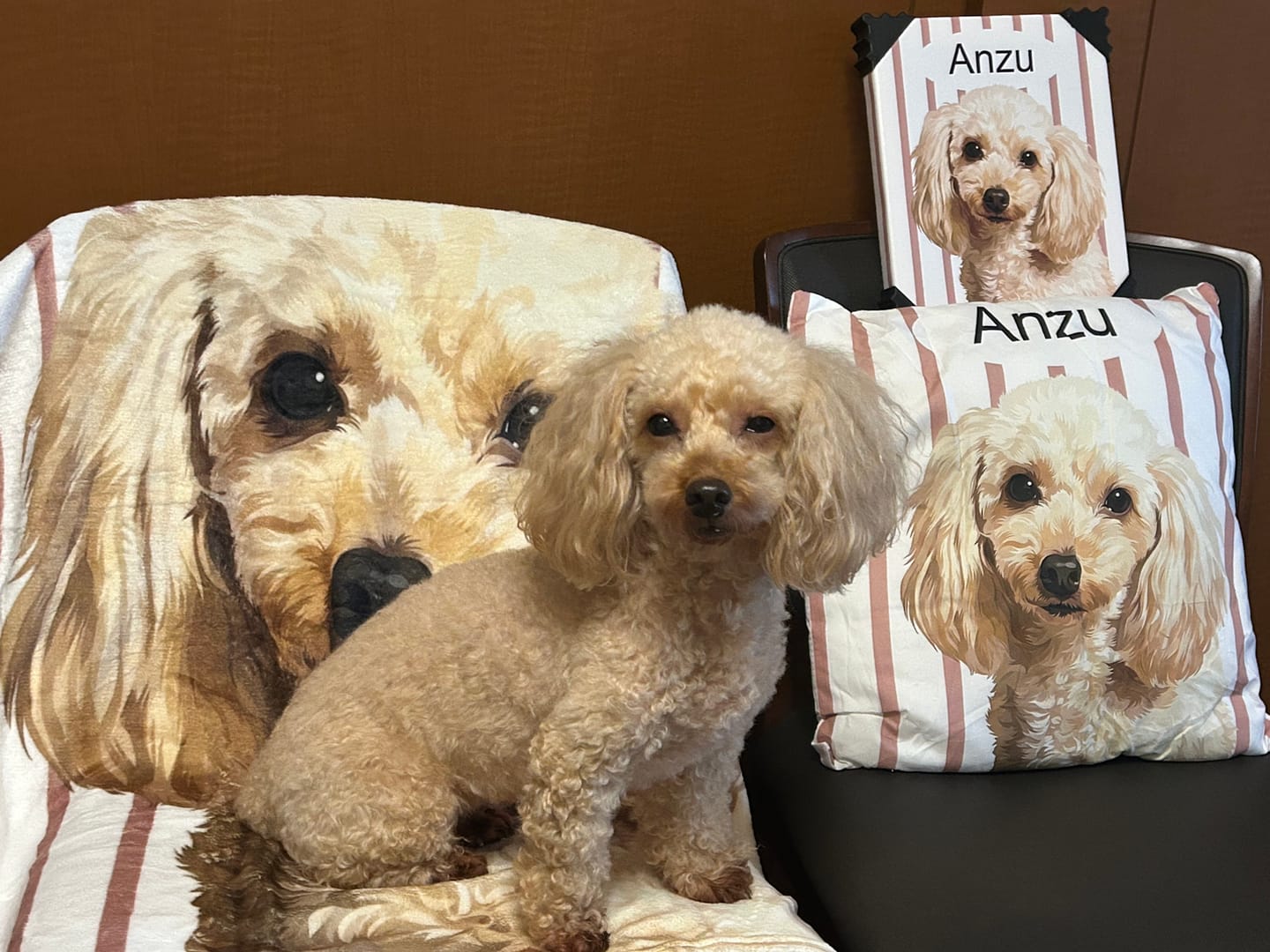 Customer photo review of Petcanva©オーダーメイド ペット似顔絵【3点セット】