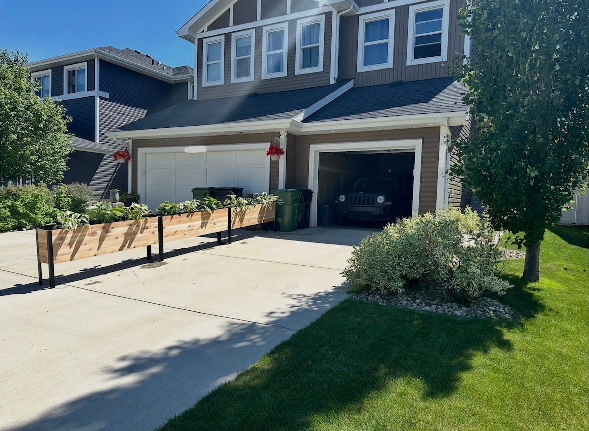 Customer photo review of 11.5" x 72" Raised Garden Bed - 30" TALL / Garden Grade