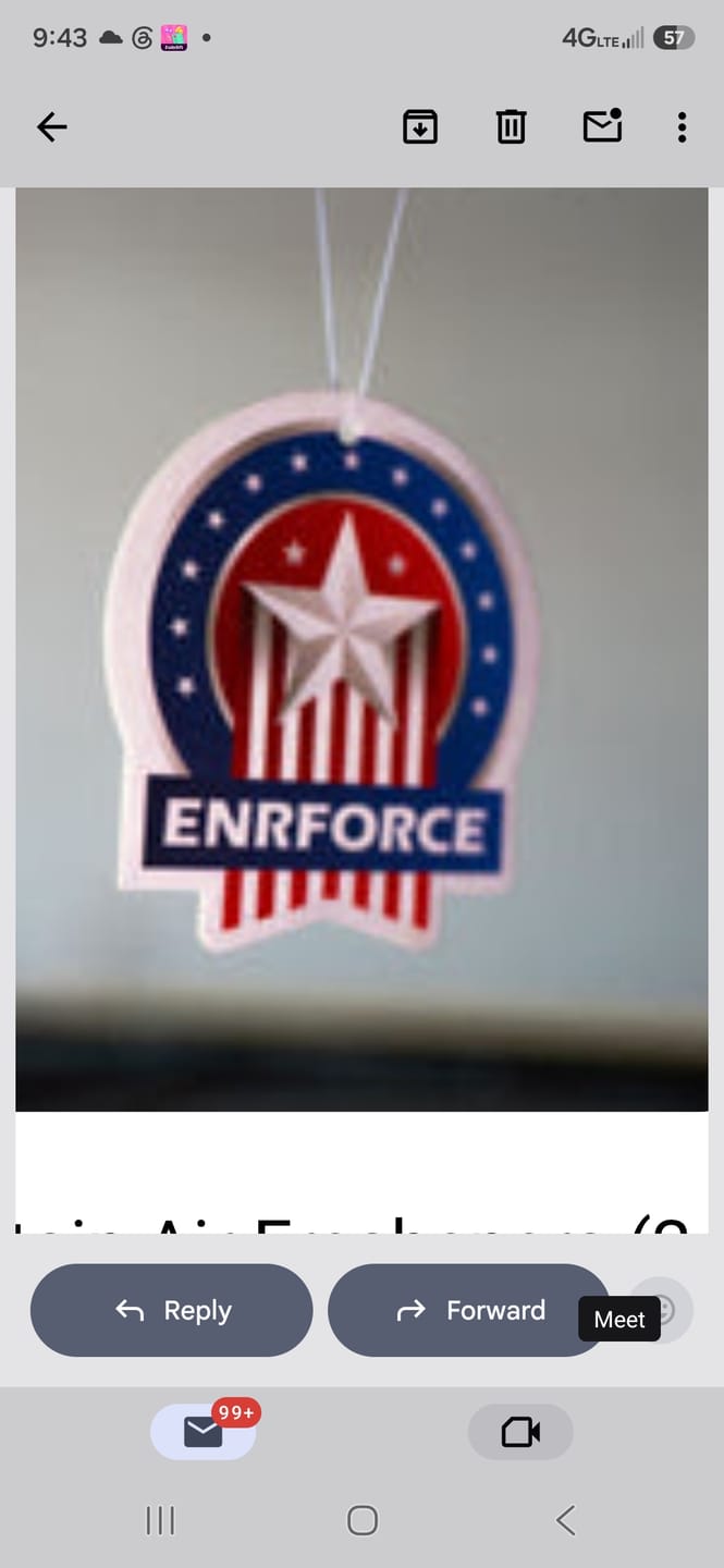 Customer photo review of Captain Air Fresheners (2 Per Pack)