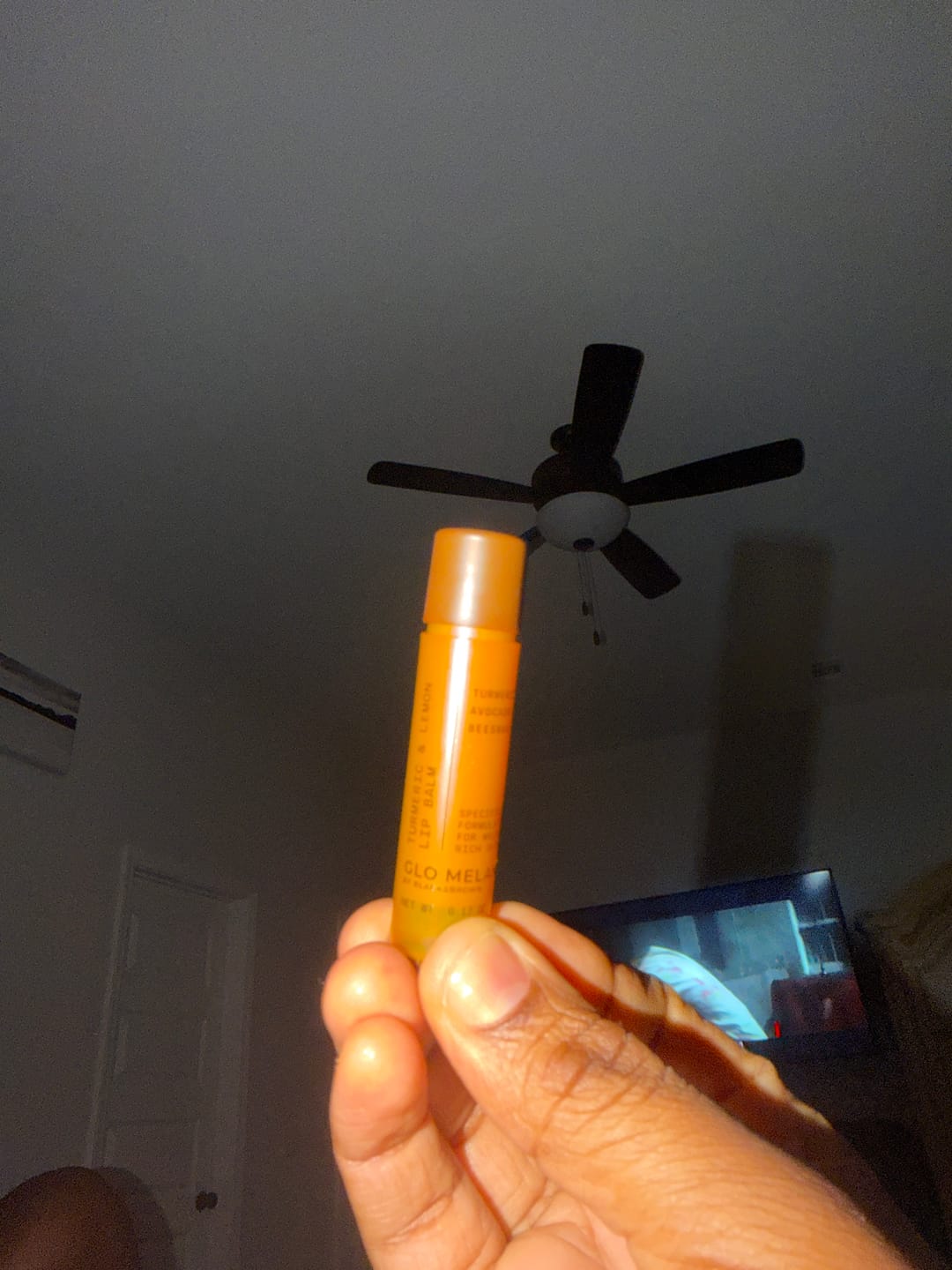 Customer photo review of Turmeric and Lemon Lip Balm (for Dark Lips)