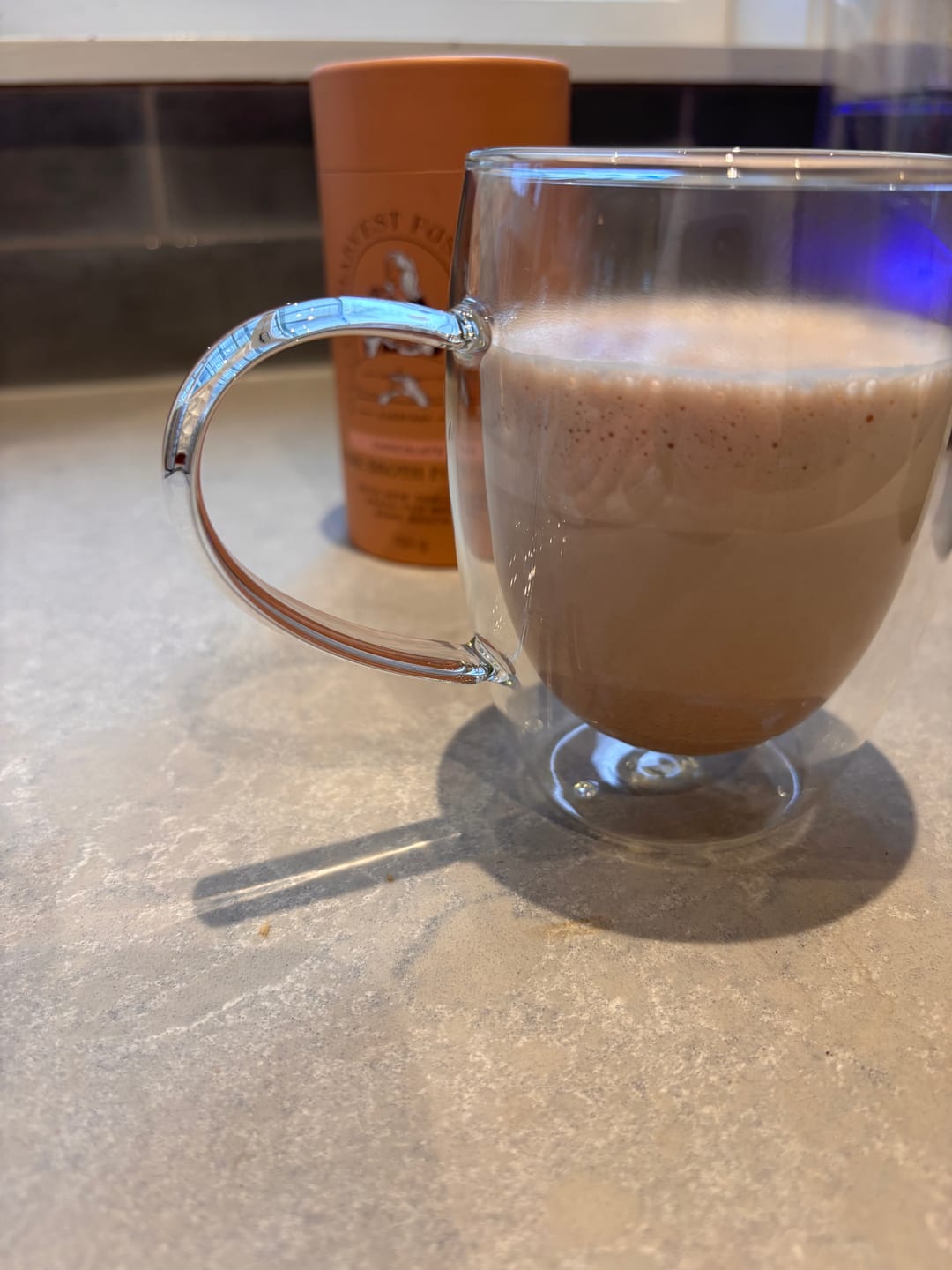 Customer photo review of Chocolate Bone Broth Powder