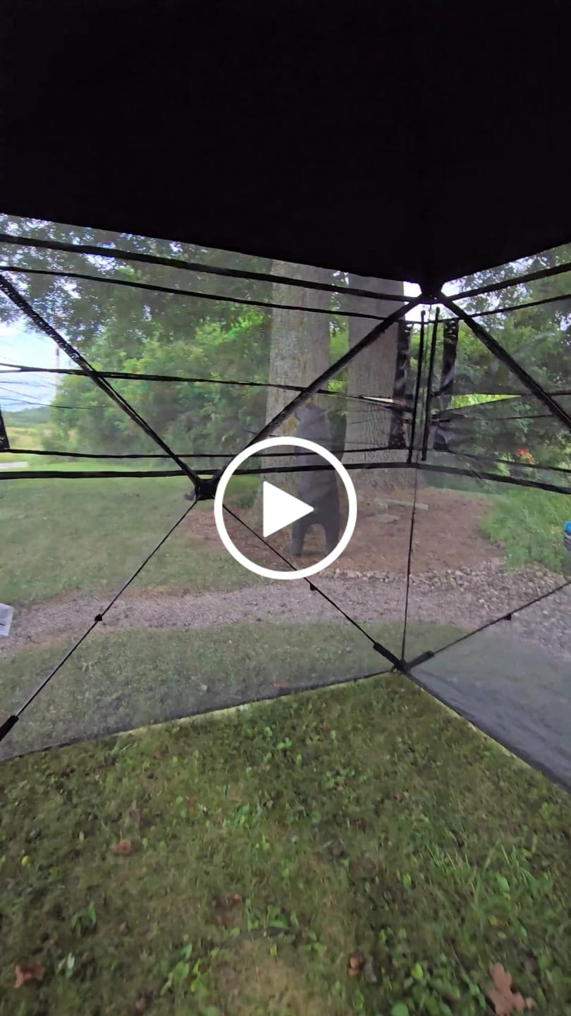 Customer video review of FLASH SALE VisX/VisMax 270 Degree Ground Blind | See-Through Duck Blind & Portable Pop-Up Deer Blind | Camouflage Hunting Blinds & Best Budget Ground Options