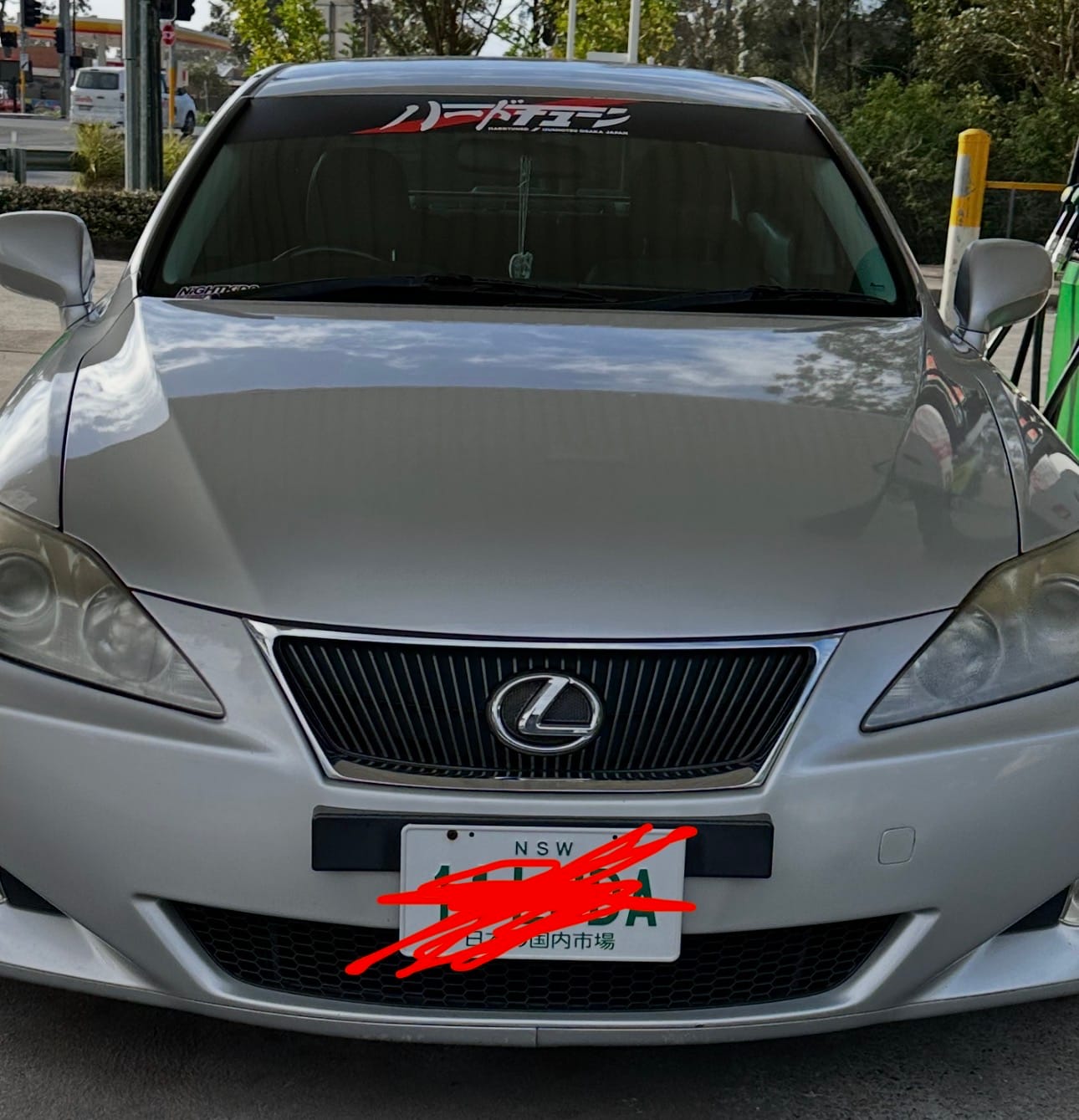 Customer photo review of HardTuned Window Banner - JDM Stripe