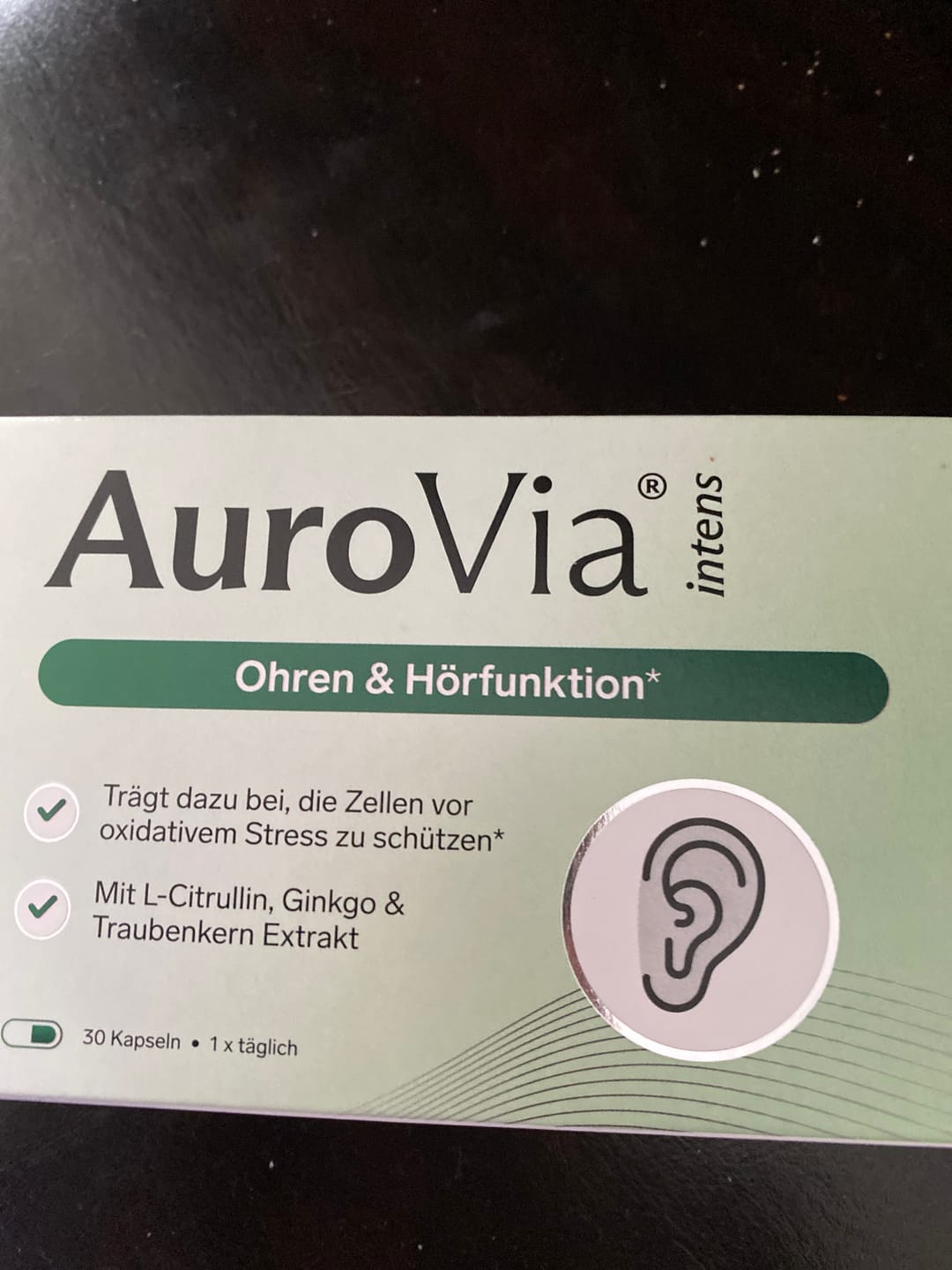 Customer photo review of AuroVia® intens – Ohren & Hörfunktion
