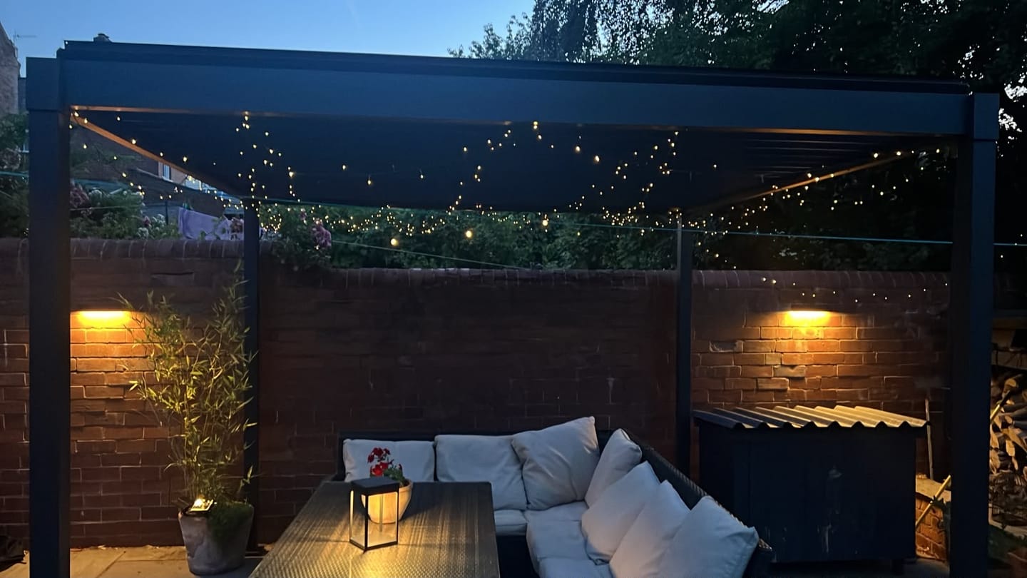 Customer photo review of Solar Wall Light with Motion Sensor