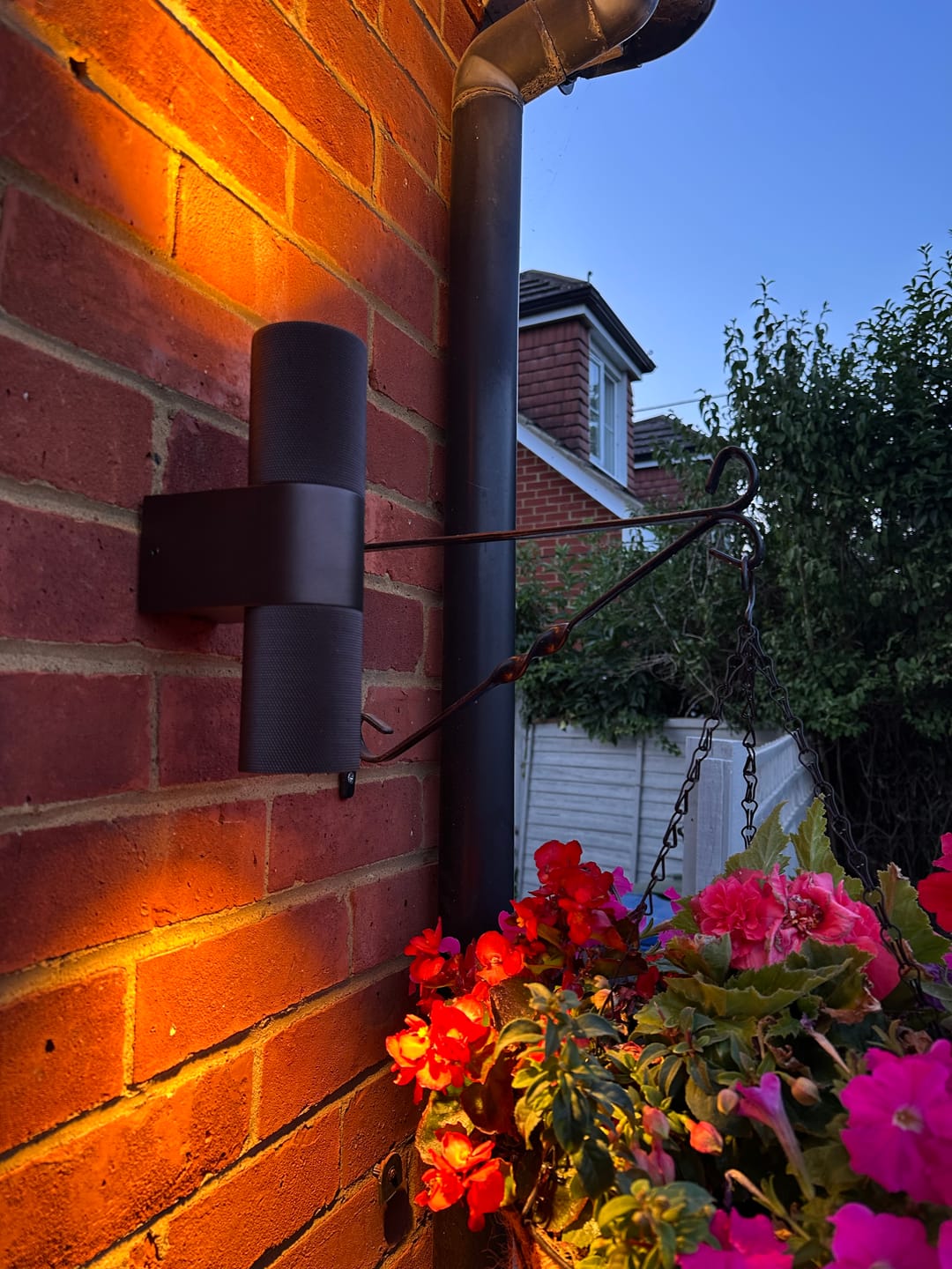 Customer photo review of KNURLED Dark Bronze GU10 UP / DOWN IP44 Indoor/Outdoor Wall Light, Bi-Directional Wall-Mounted, Corrosion-Resistant Die-Cast Aluminium