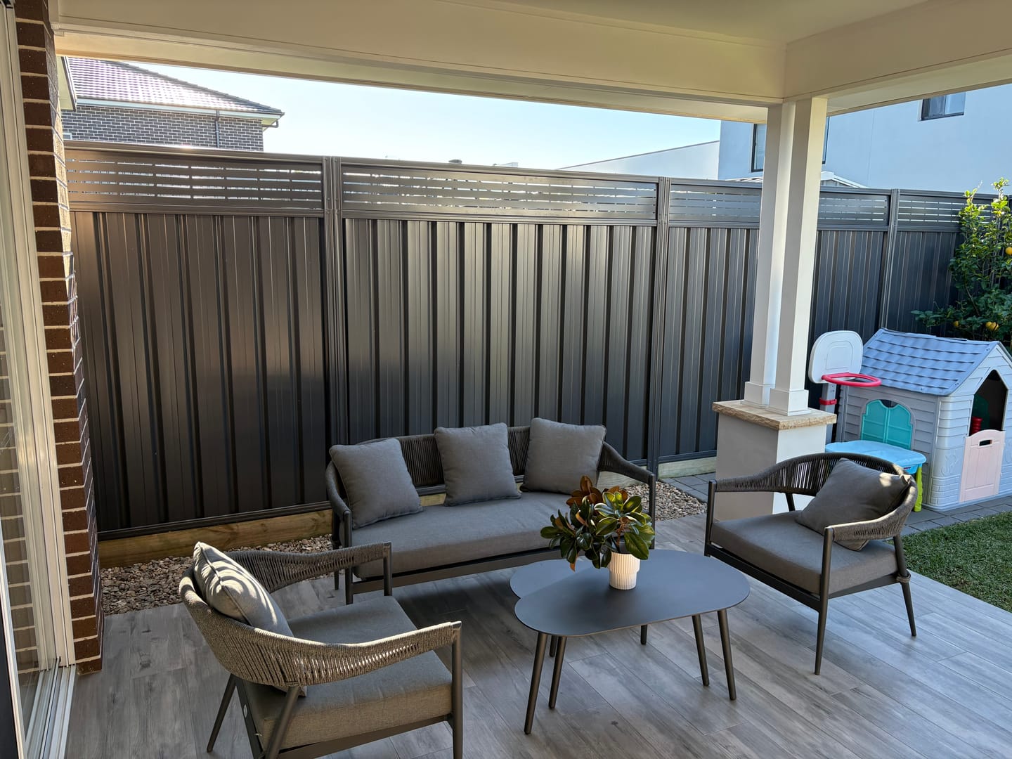 Customer photo review of Fence Extensions for Colorbond Fences