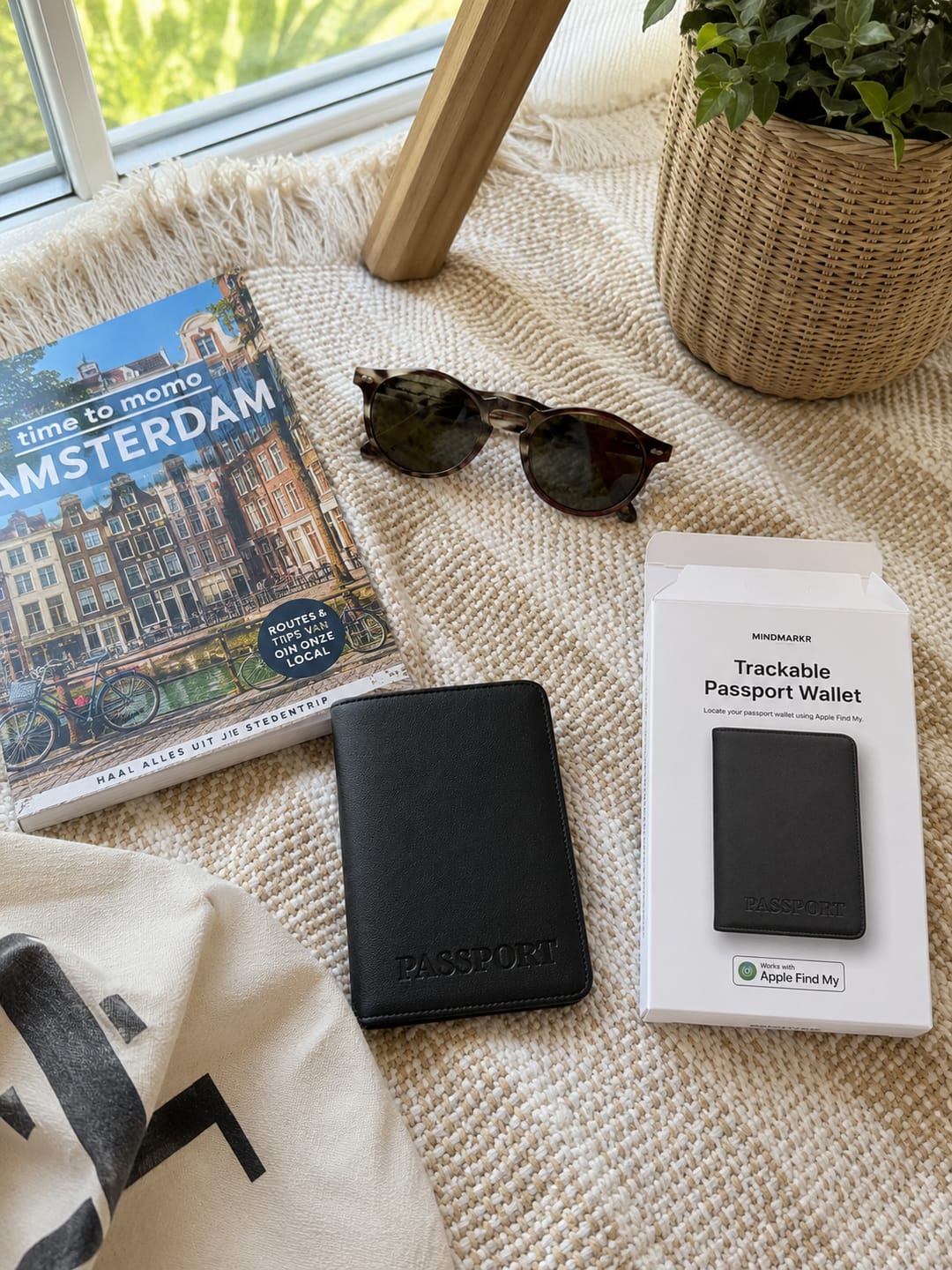 Customer photo review of Passport Trackable Wallet