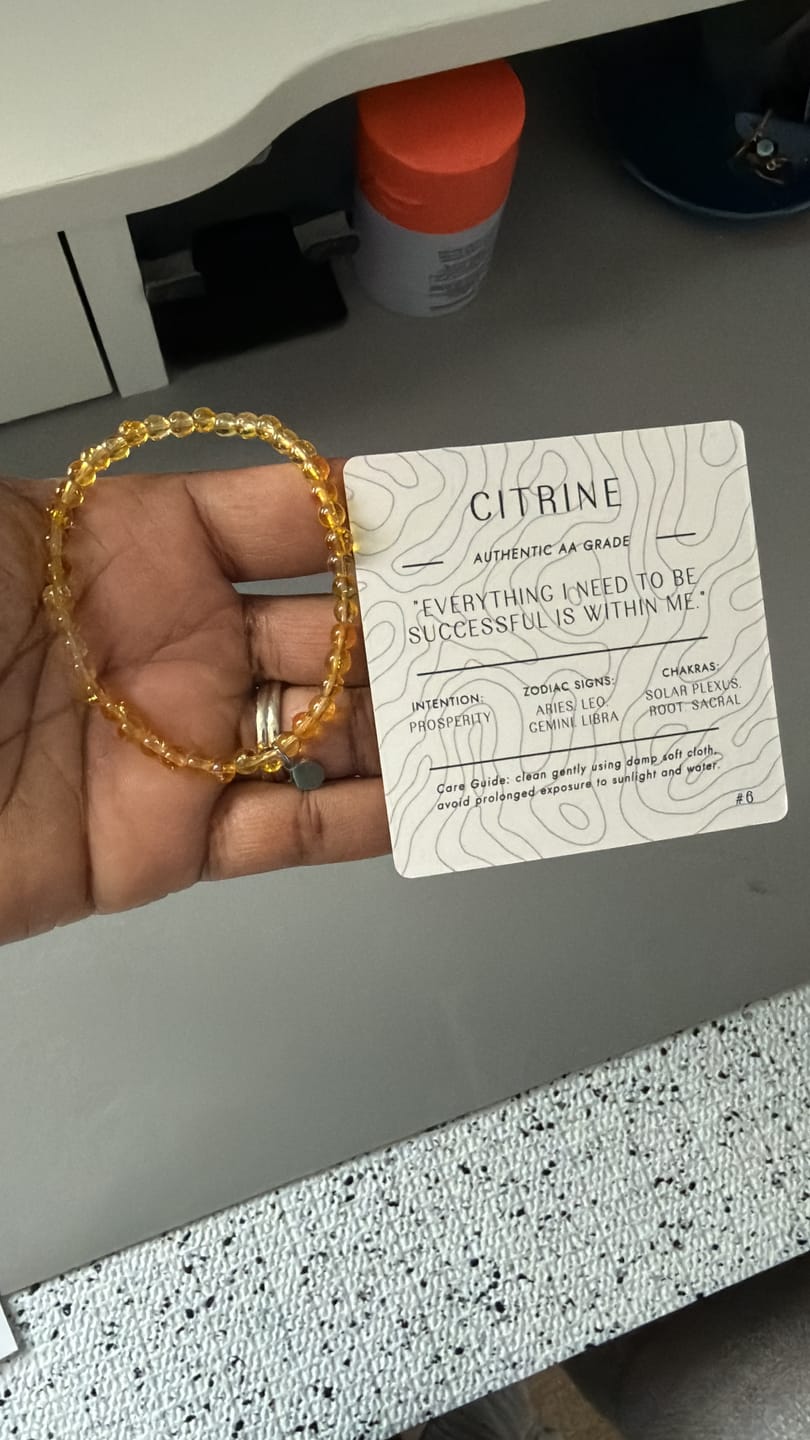 Customer photo review of Citrine Bracelet Mini