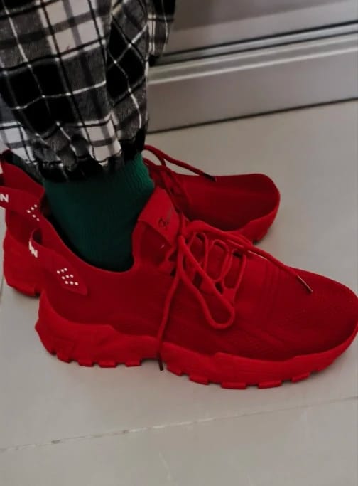 Customer photo review of Bella | Comfortable Orthopaedic Trainers