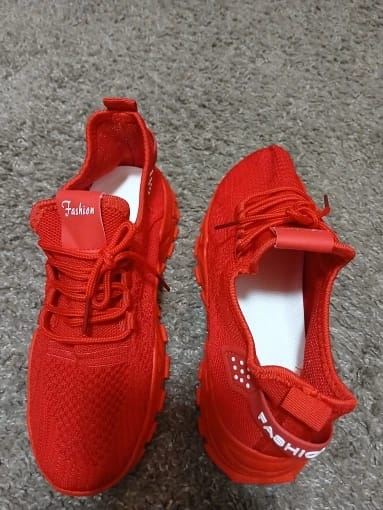 Customer photo review of Bella | Comfortable Orthopaedic Trainers