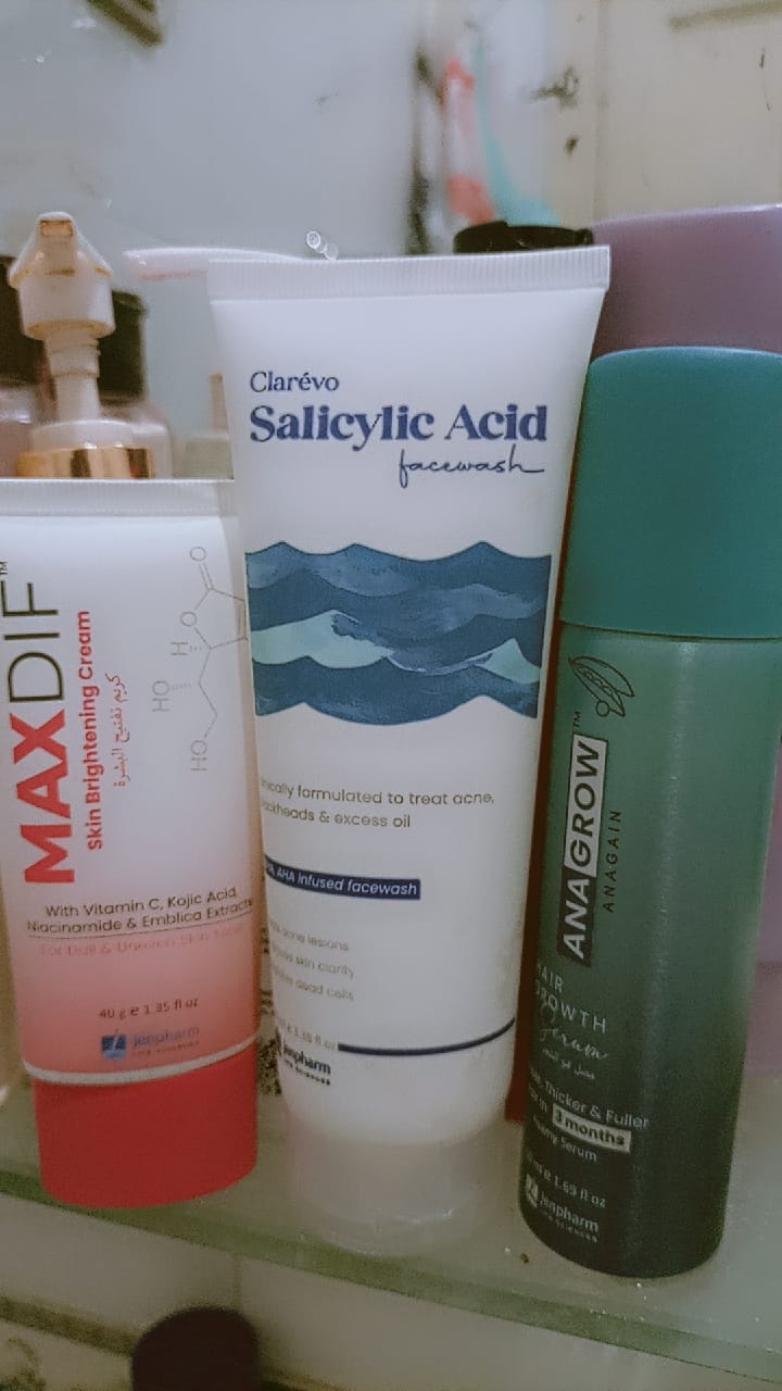 Customer photo review of Clarevo Salicylic Acid Facewash