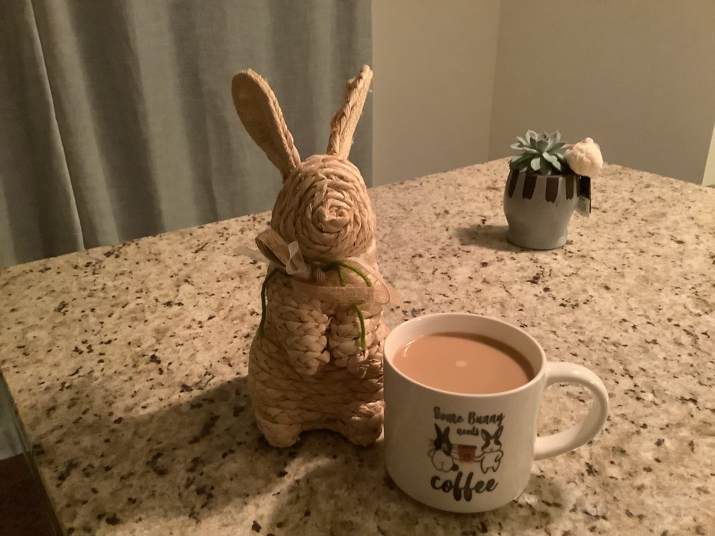 Customer photo review of Some Bunny Needs Coffee Mug