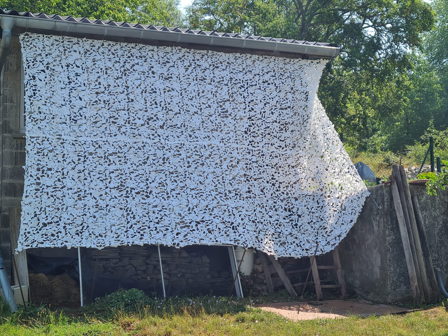 Customer photo review of Filet de camouflage renforcé câble acier
