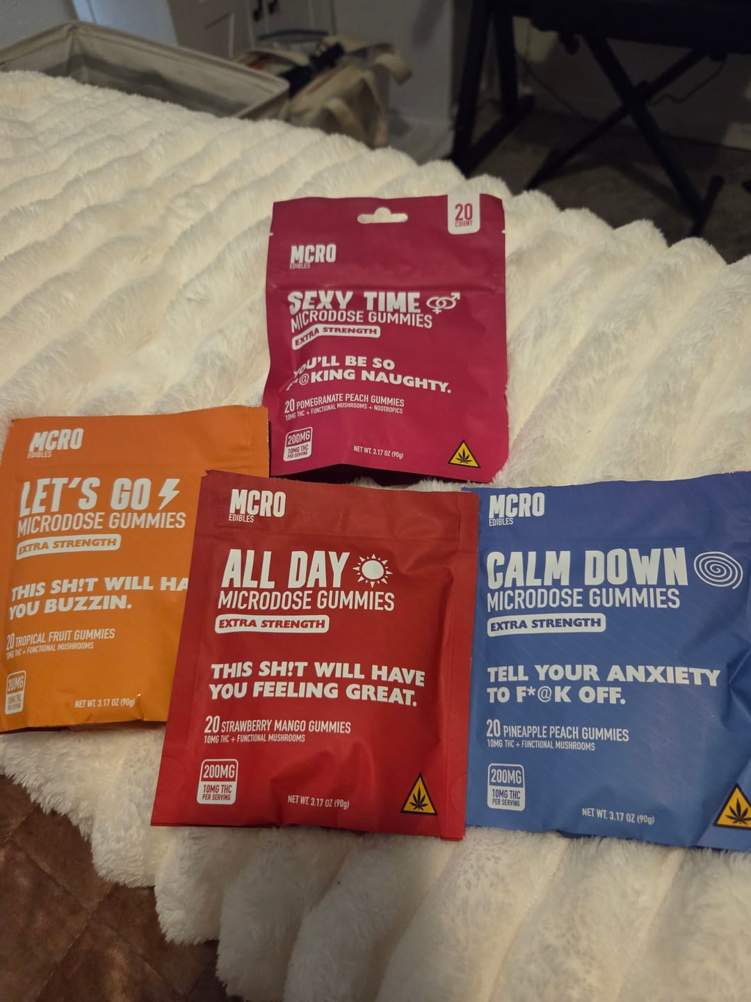 Customer photo review of MCRO Edibles Bundle - 20ct of each Extra Strength Blend