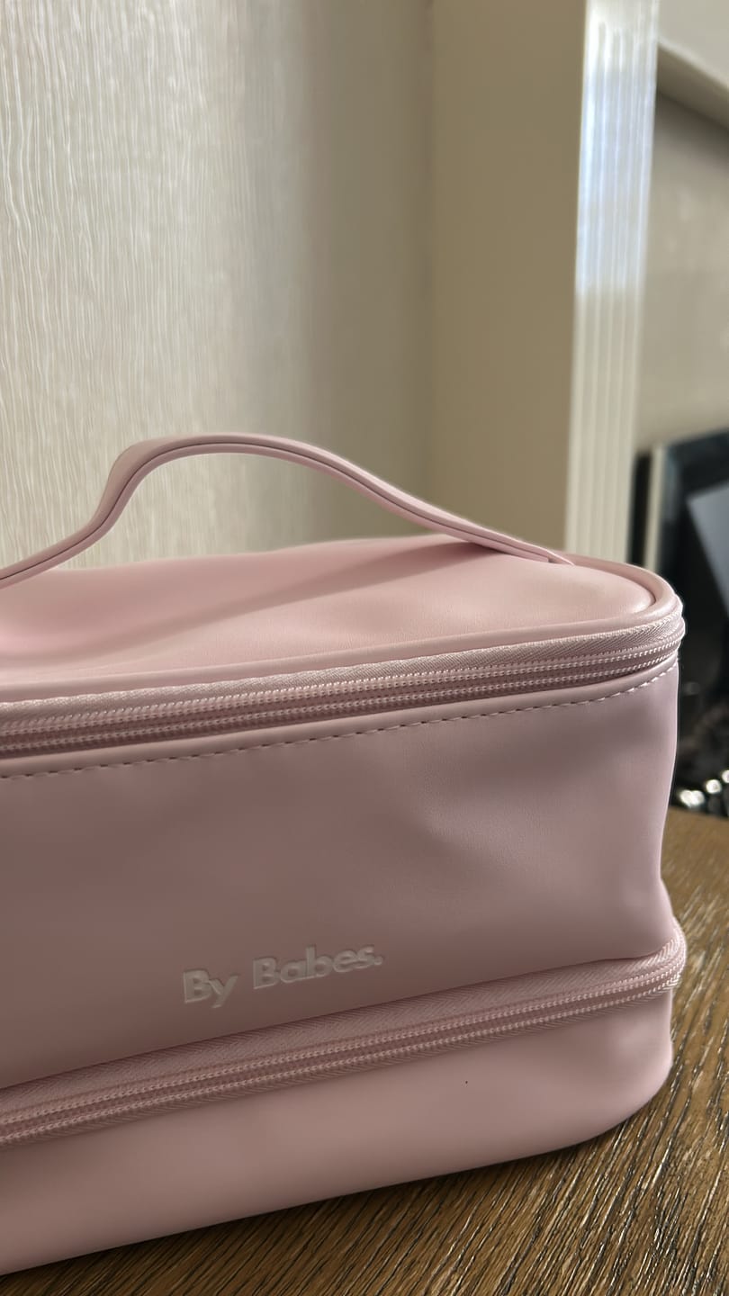 Customer photo review of By Babes Pink Vanity Bag