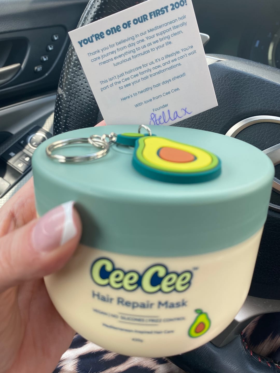 Customer photo review of Cee Cee Hair Repair Mask