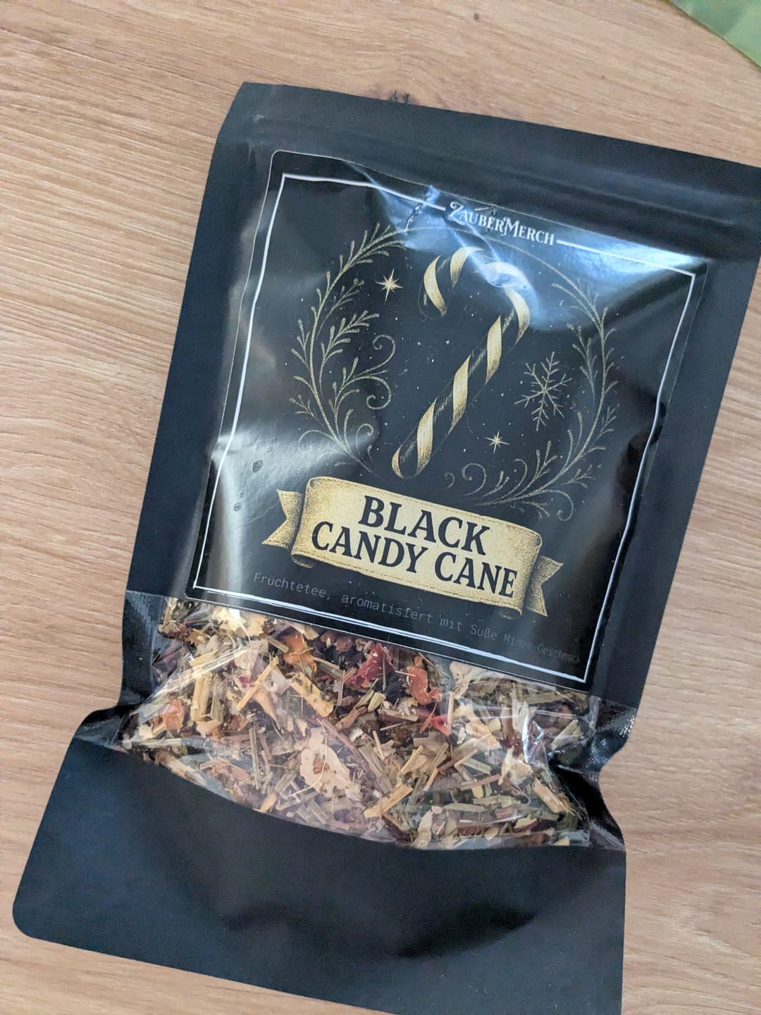 Customer photo review of Black Candy Cane – Früchtetee mit süßer Minze & winterlicher Magie | Limitierter Winter Tee