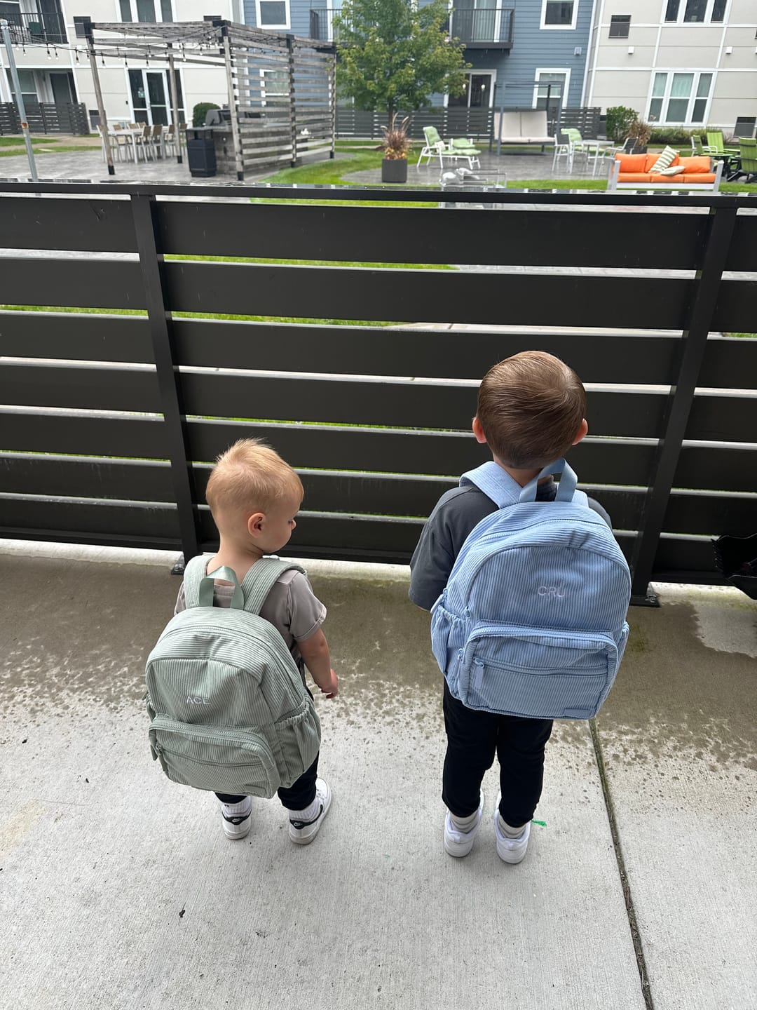 Customer photo review of Sky Blue Backpack