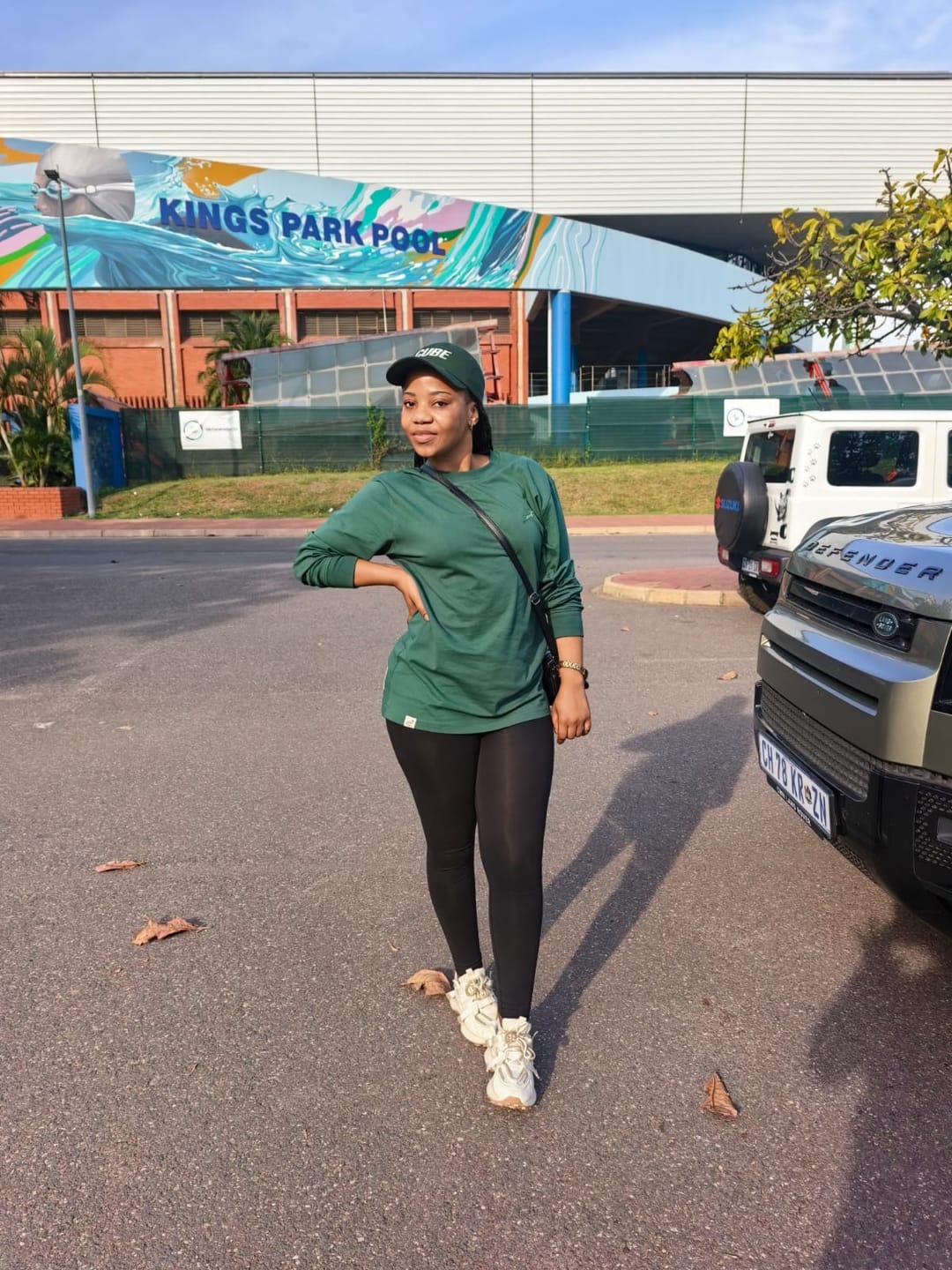Customer photo review of Springboks SML EMB LS Crew Tee - OS Green
