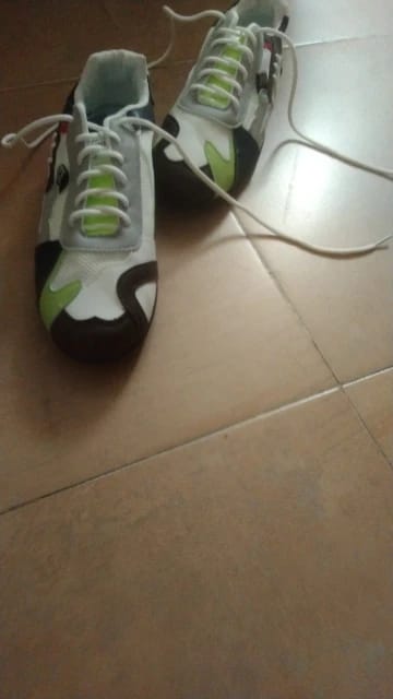 Customer photo review of Luca | Retro Colourblock Trainers