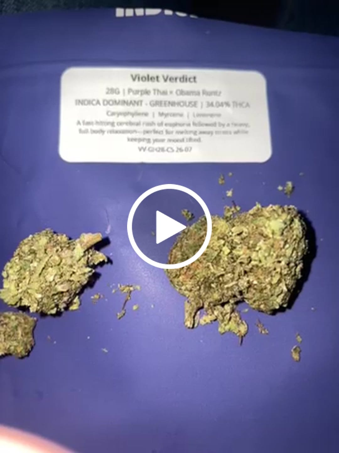 Customer video review of Violet Verdict