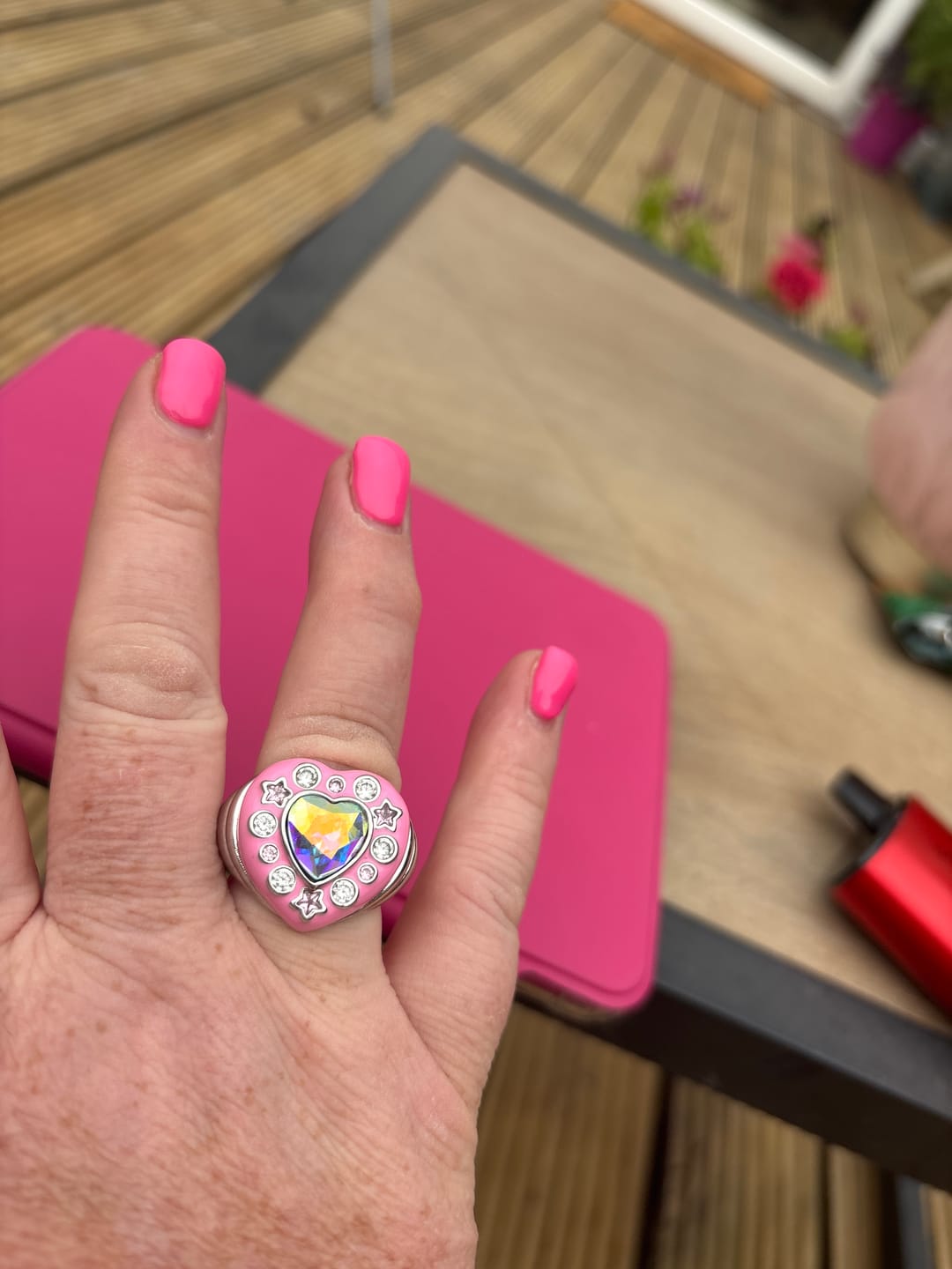Customer photo review of Cosmic Girl Ring Silver