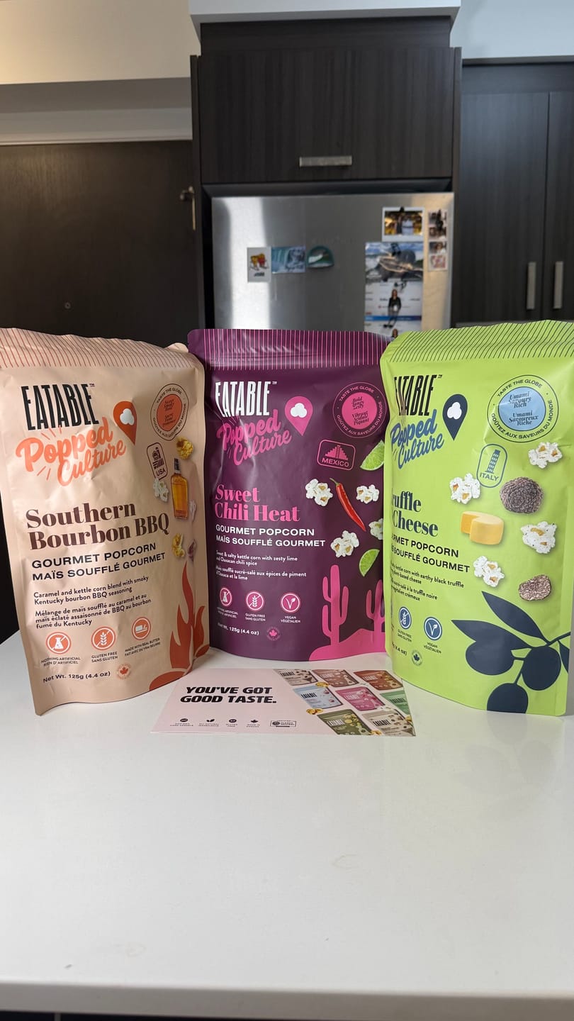 Customer photo review of Popped Culture - Taste the Globe Trio Bundle