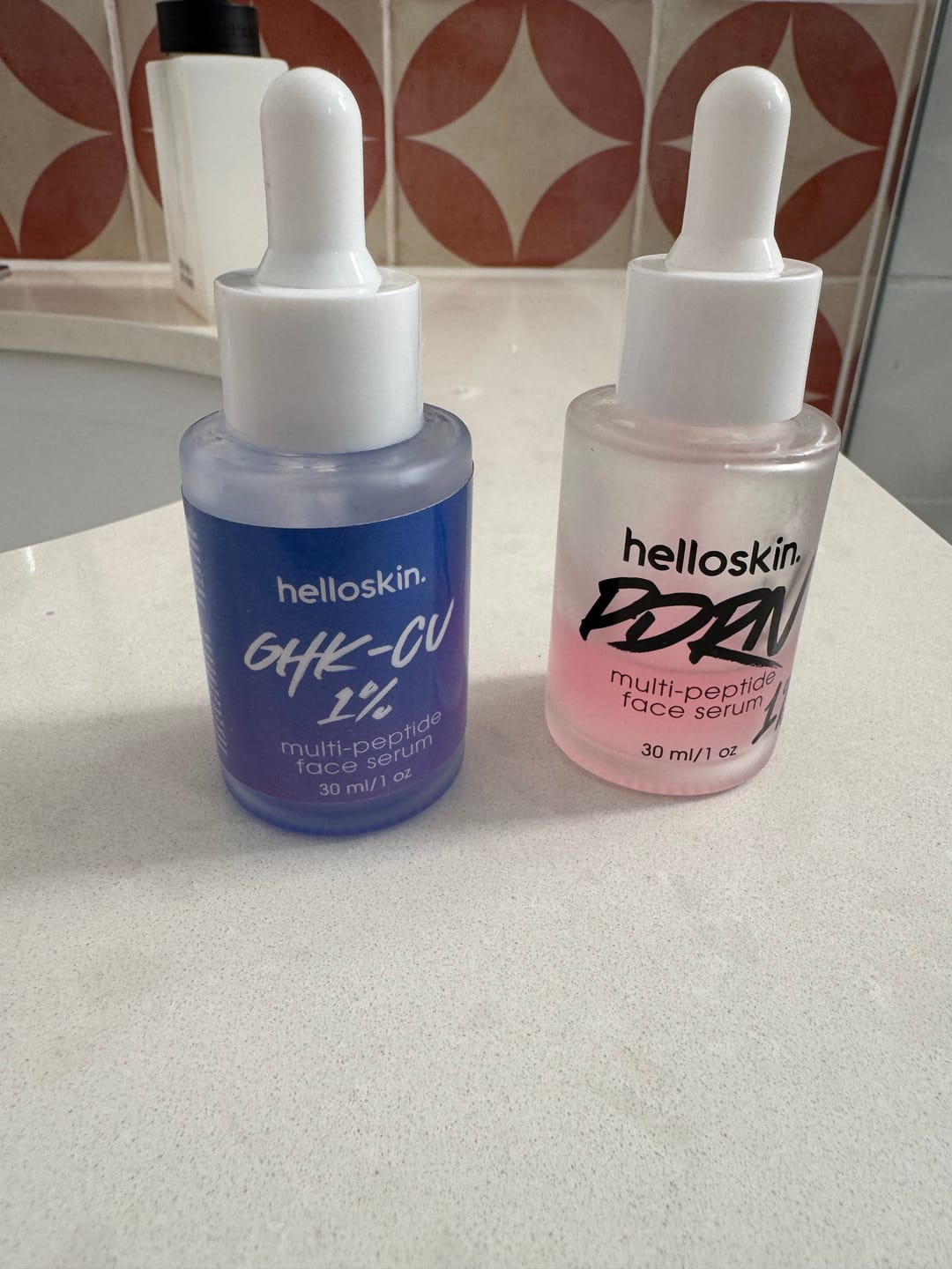 Customer photo review of Helloskin GHK-Cu 1.2% Triple-Peptide Face Serum