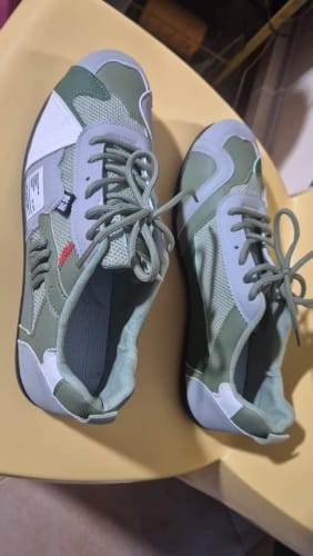 Customer photo review of Luca | Retro Colourblock Trainers