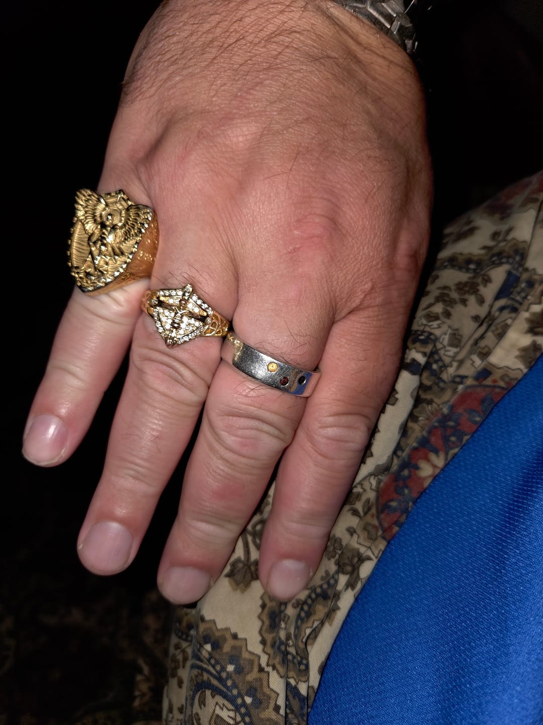 Customer photo review of FREE Today: Divine Shield Crucifix Luxurious Ring: A Bold Testament of Faith and Devotion
