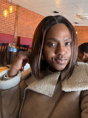 Customer photo review of Vietnamese Super Double Drawn Bone Straight 2x6 Closure Ombre Chocolate Brown Wig